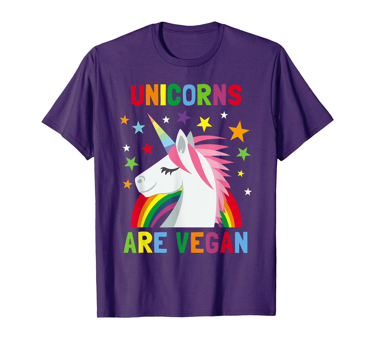 Unicorns Are Vegan Rainbow Plant-based Diet Vegans T-Shirt