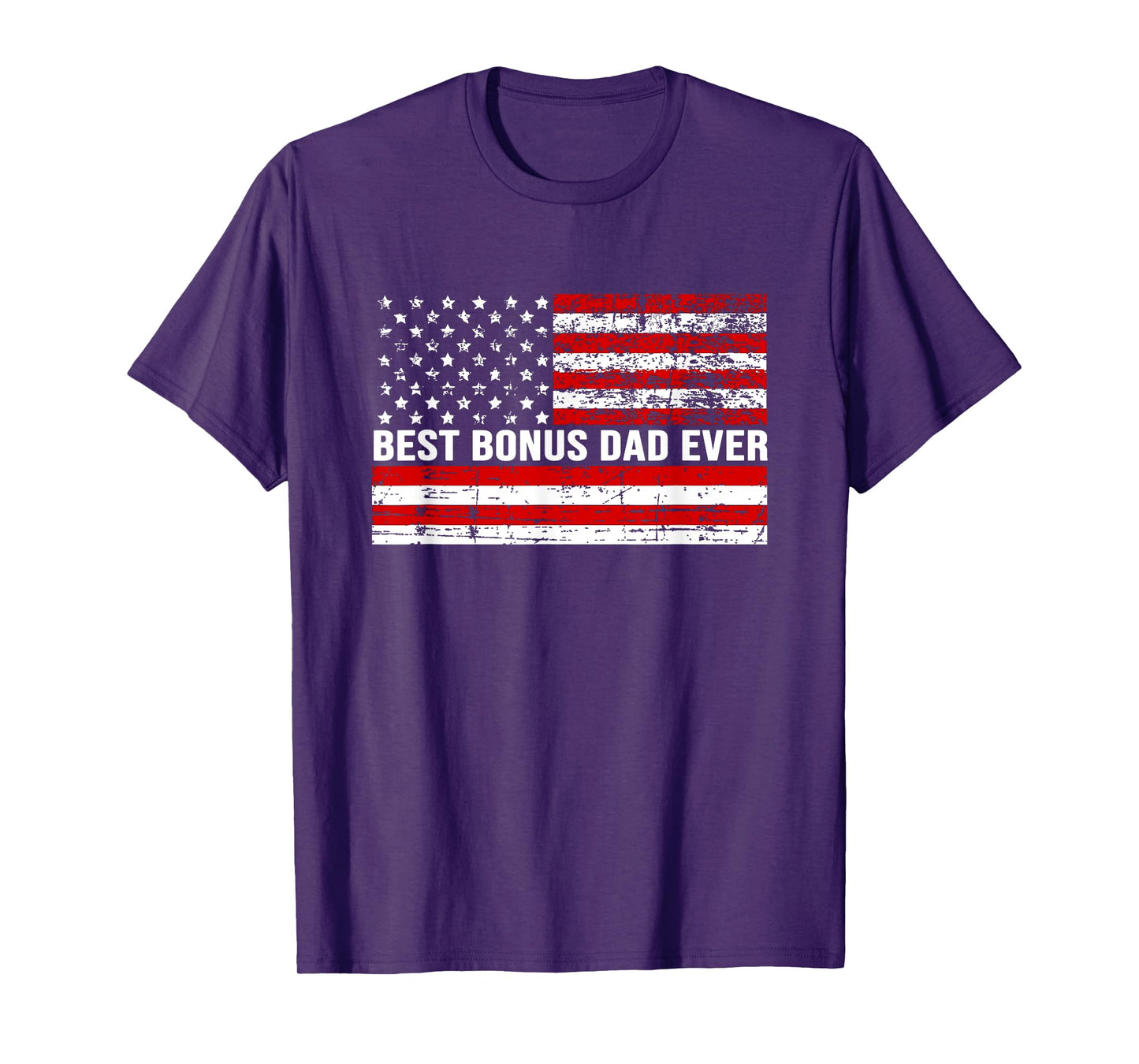 Best Bonus Dad Ever American Flag vintage T-Shirt