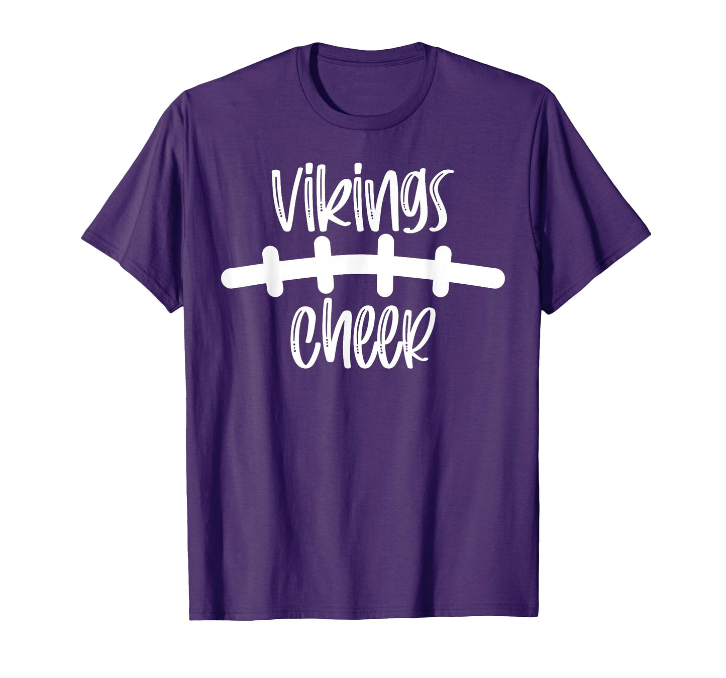 Vikings Cheer School Spirit Football Team Mascot Game Night T-Shirt