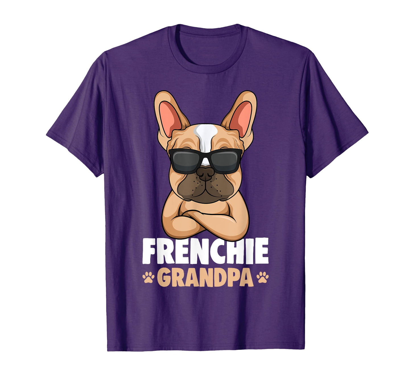French Bulldog Grandpa Frenchie Dog T-Shirt