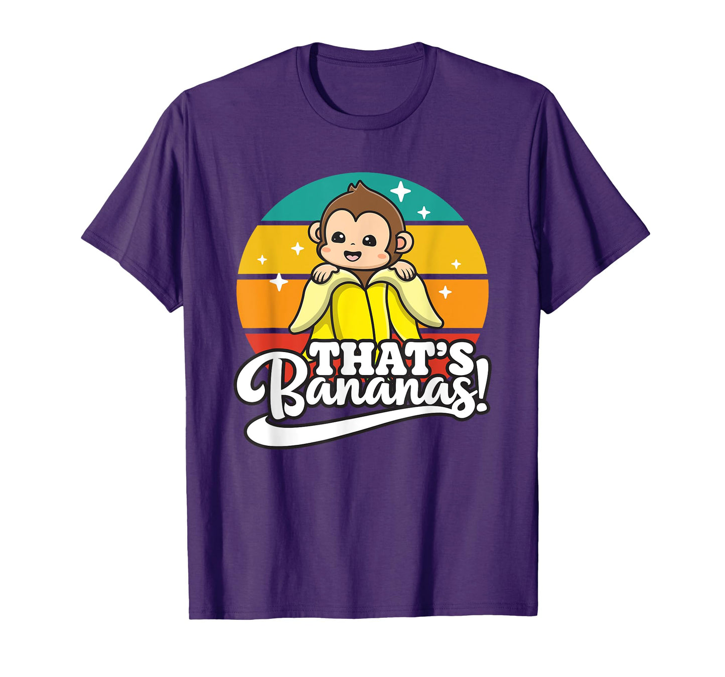 Cute Kawaii Monkey, Funny That’s Bananas T-Shirt