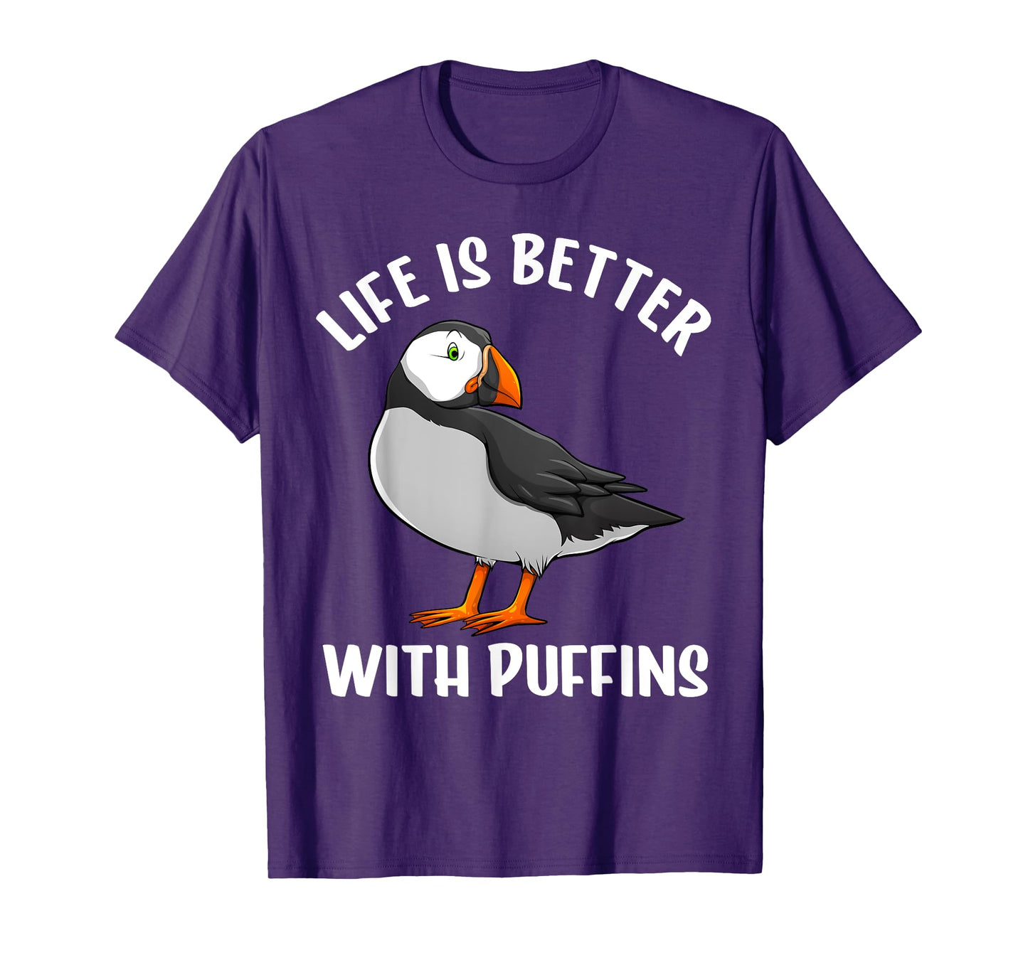 Funny Puffin Bird Design For Men Women Auks Seabird Lovers T-Shirt