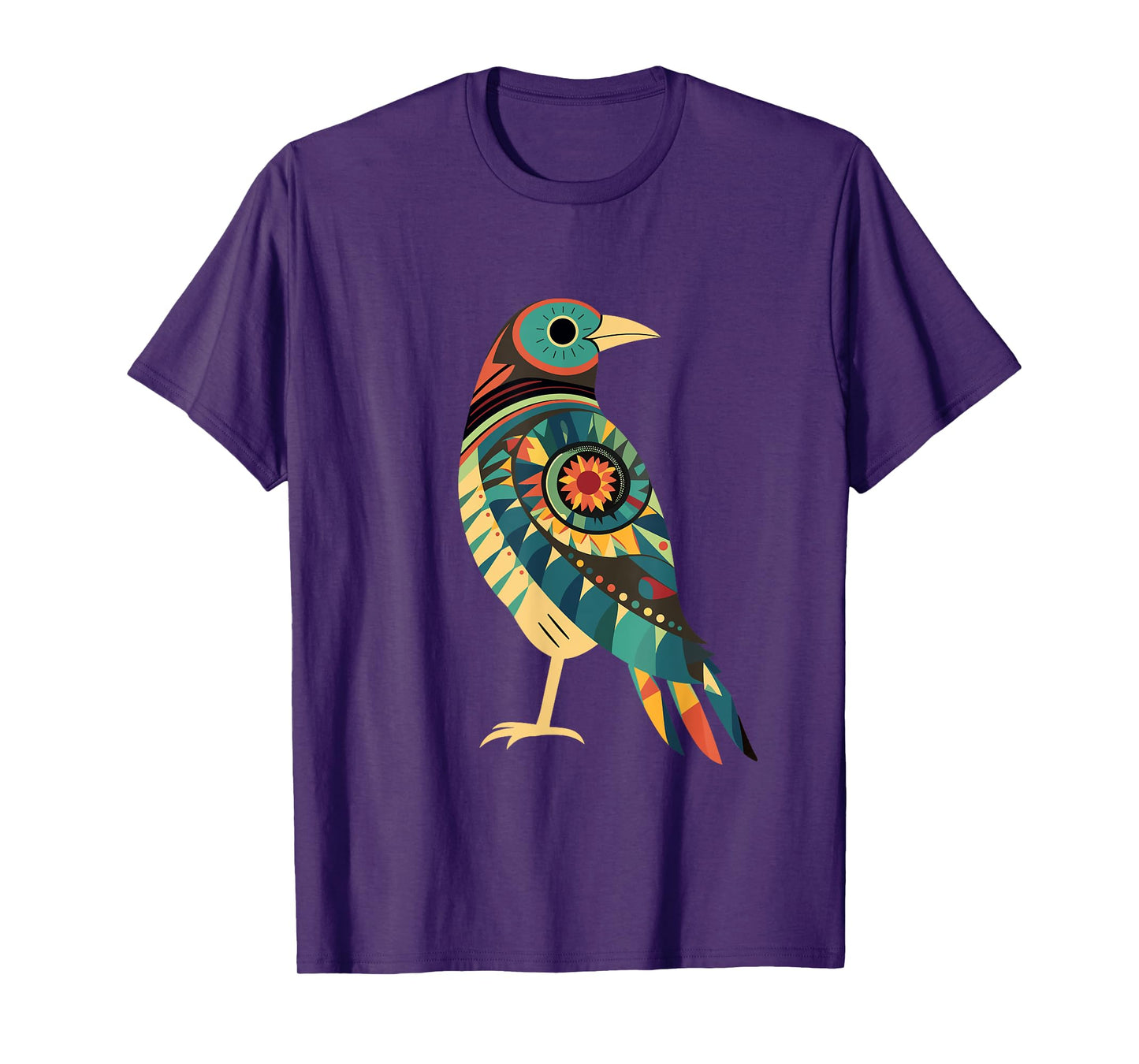 Hopi Art American Style Bird Tribal Design T-Shirt