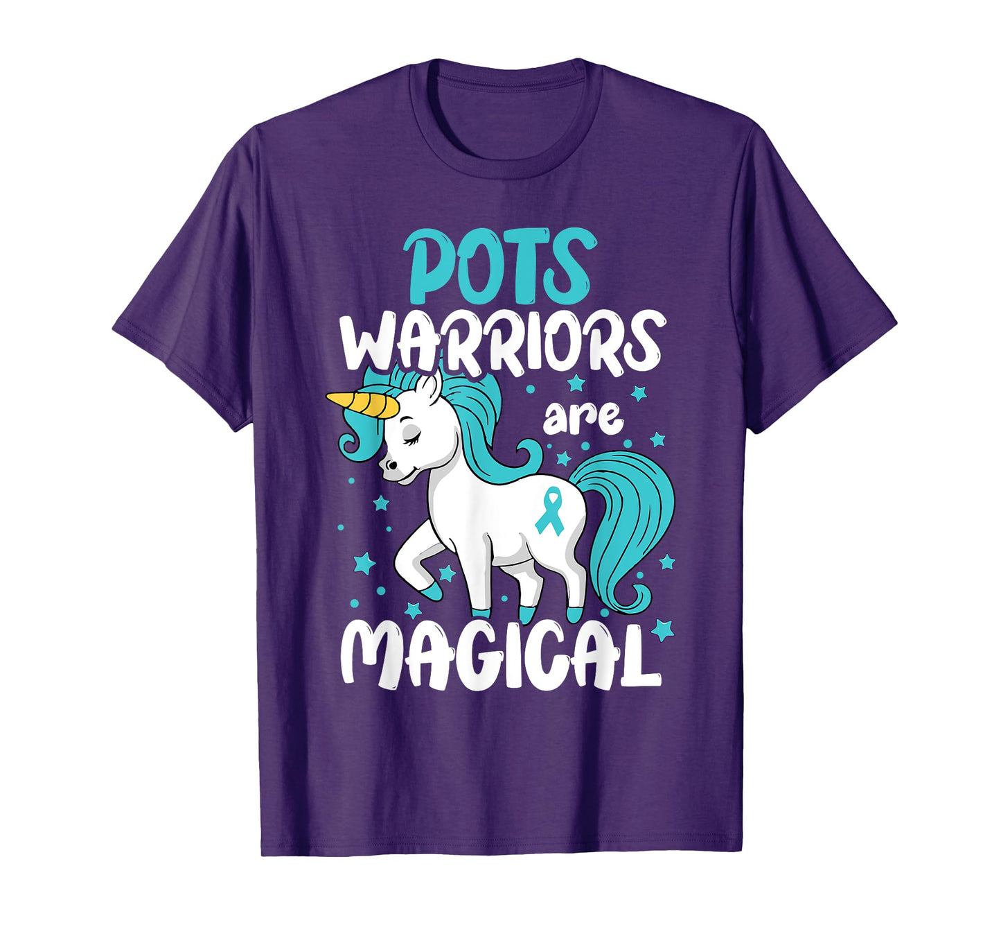 POTS Disorder Warrior Turquoise Pots Dysautonomia Awareness T-Shirt