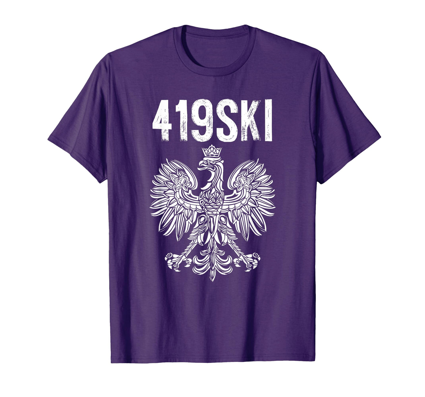 Toledo Ohio Polish American Eagle Flag Pride 419 Area Code T-Shirt