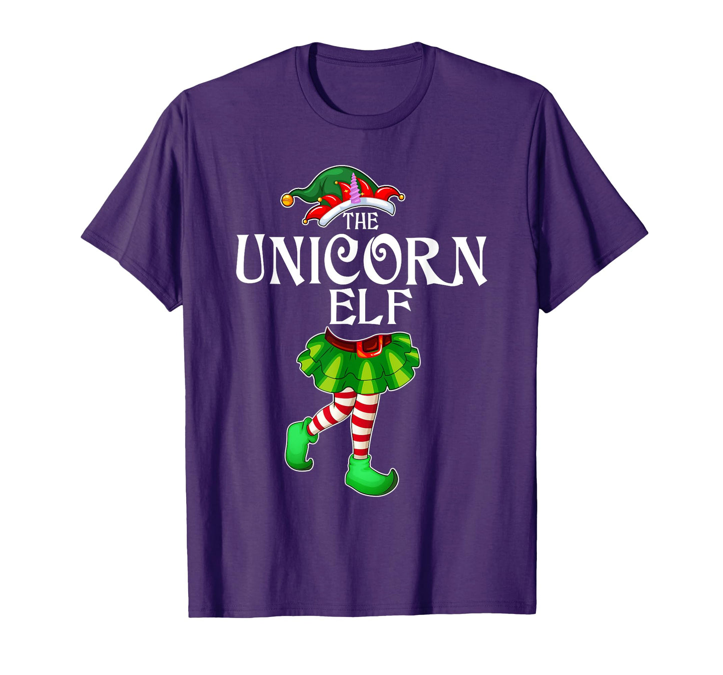 The Unicorn Elf Christmas Matching Family Group T-Shirt