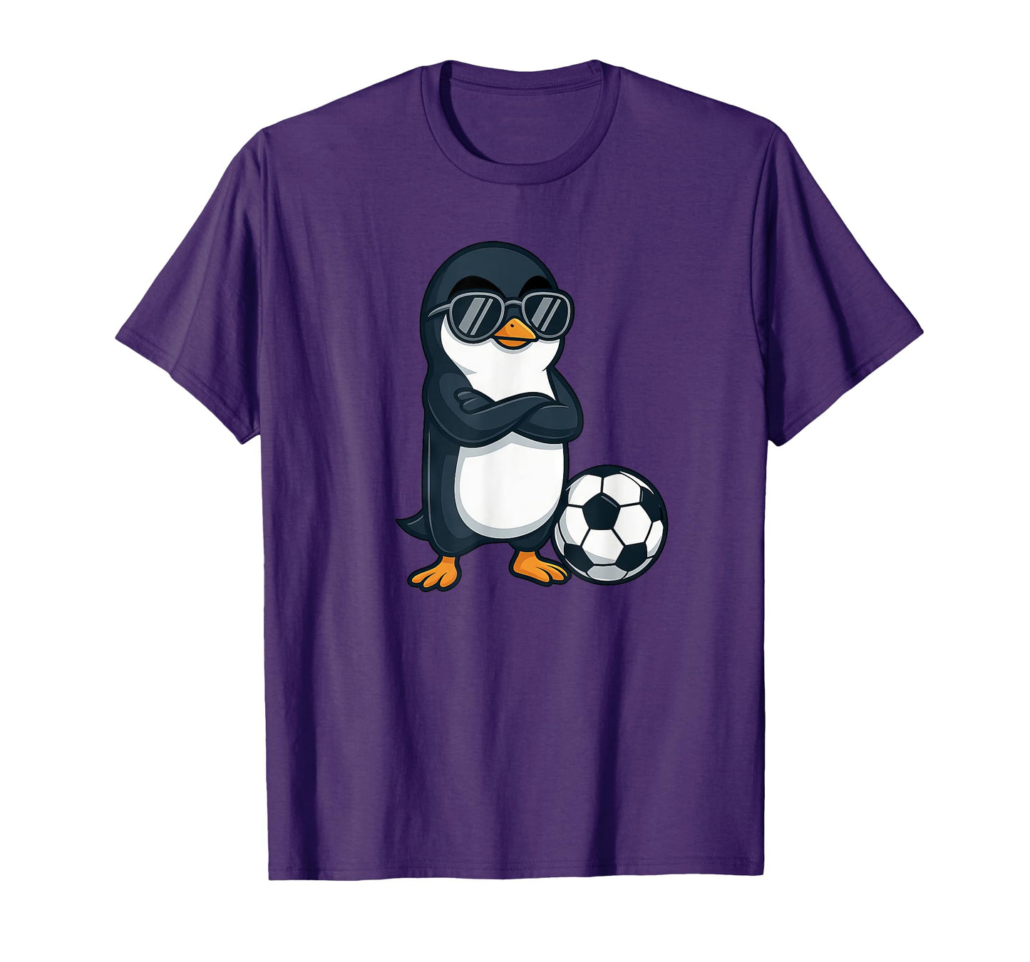 Cool Cartoon Penguin Soccer Player T-Shirt