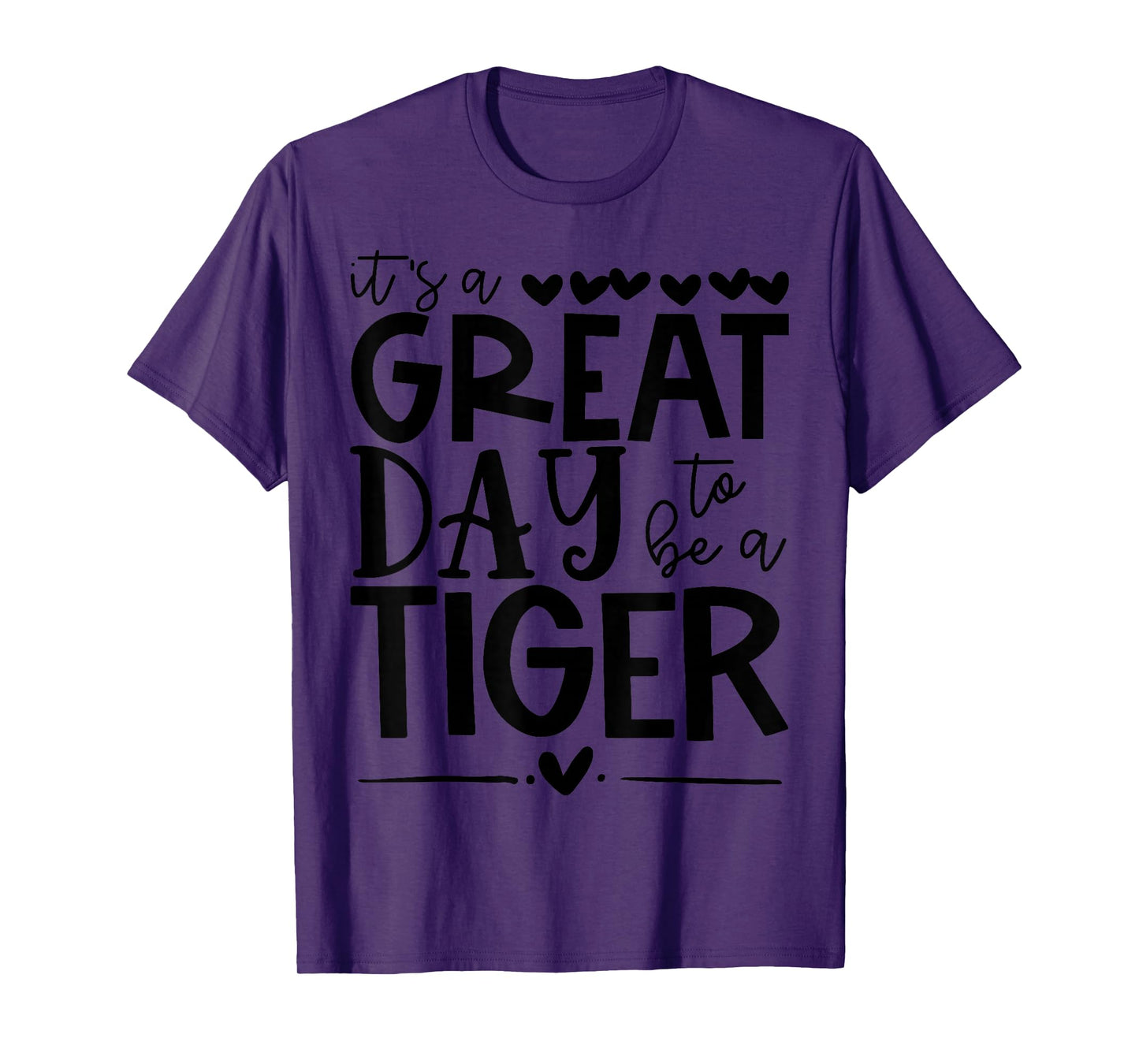 Tigers School Sports Fan Team Spirit Great Day T-Shirt
