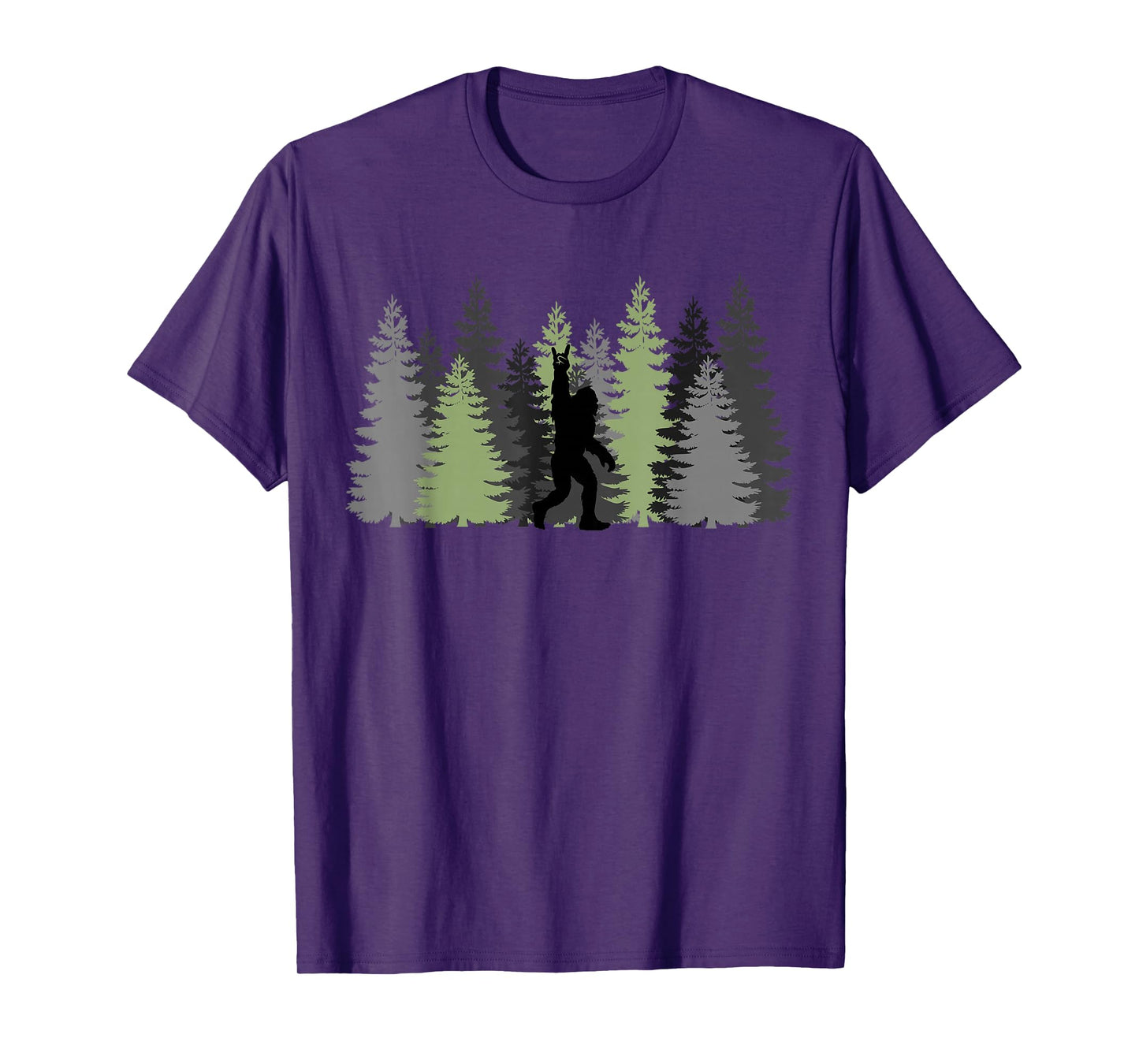Bigfoot In The Forest Funny Sasquatch Bigfoot T-Shirt