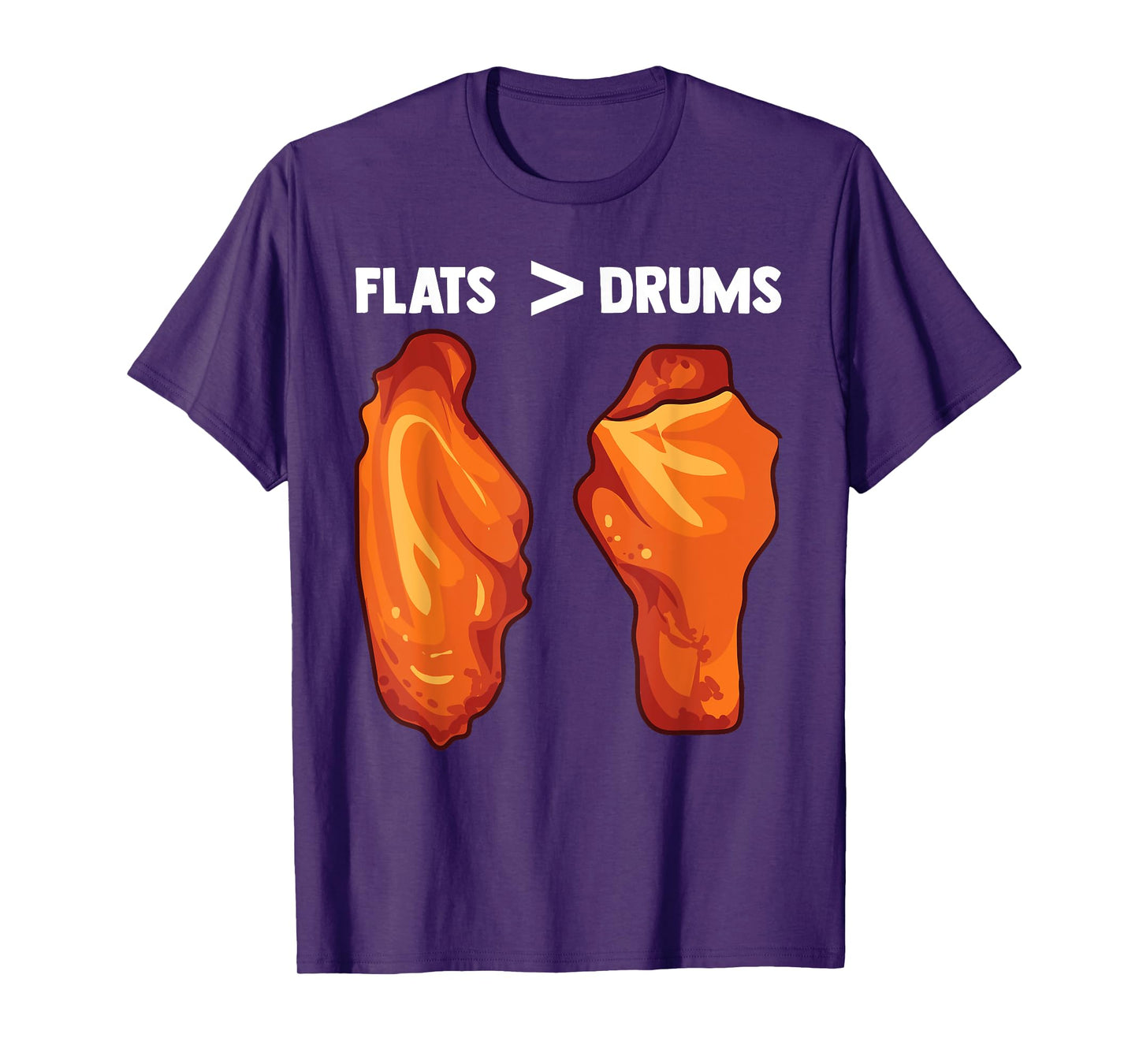 Chicken Wings Flats Funny Gift T-Shirt