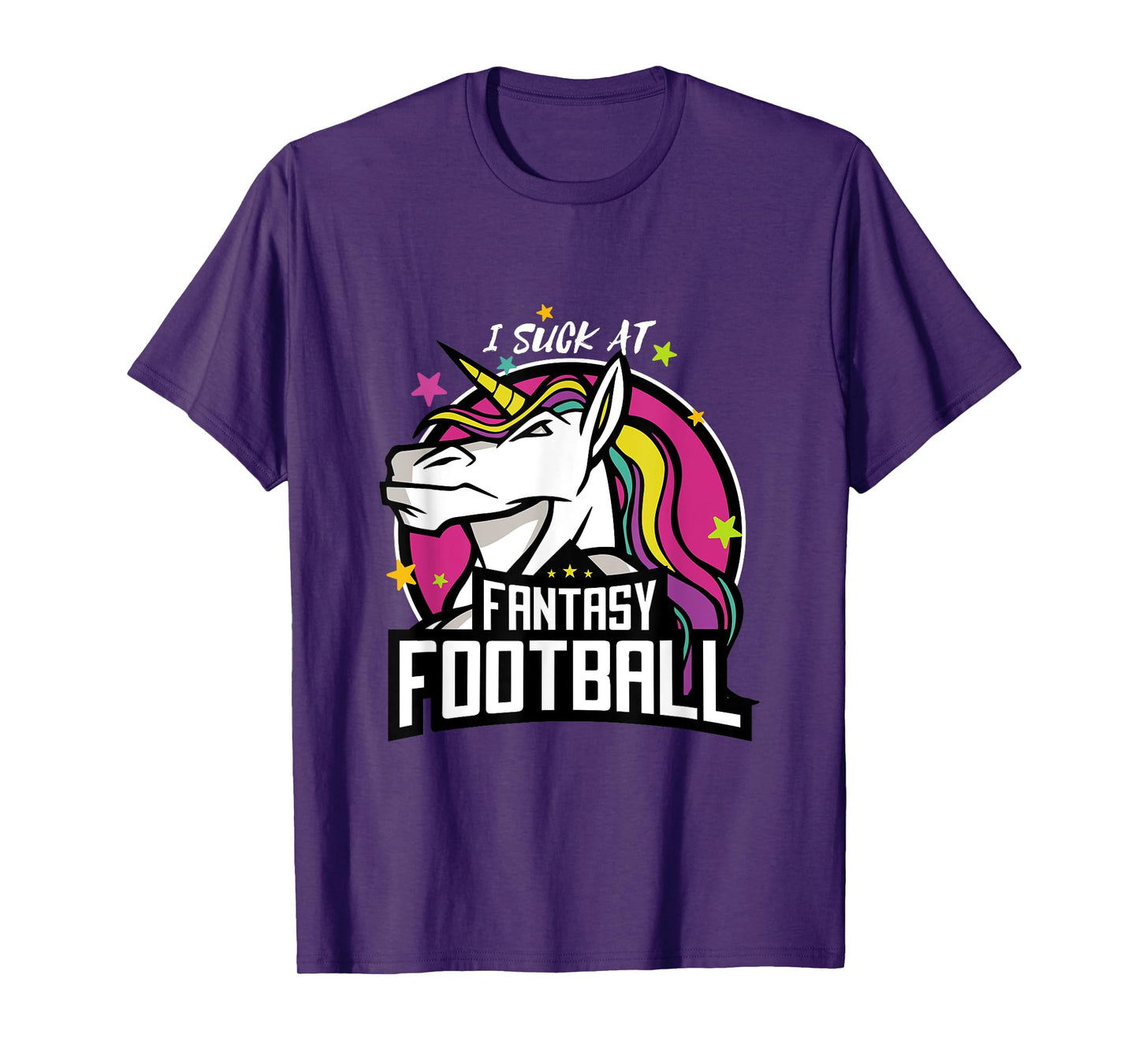 I Suck at Fantasy Football Unicorn League Loser Outfit T-Shirt