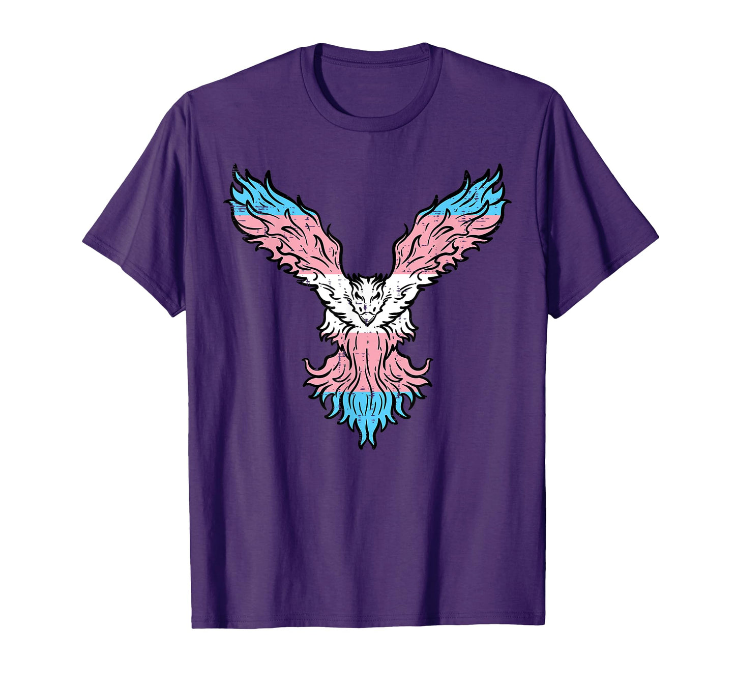 Transgender Bird Phoenix Trans Pride Flag Lgbt Men Women Kid T-Shirt