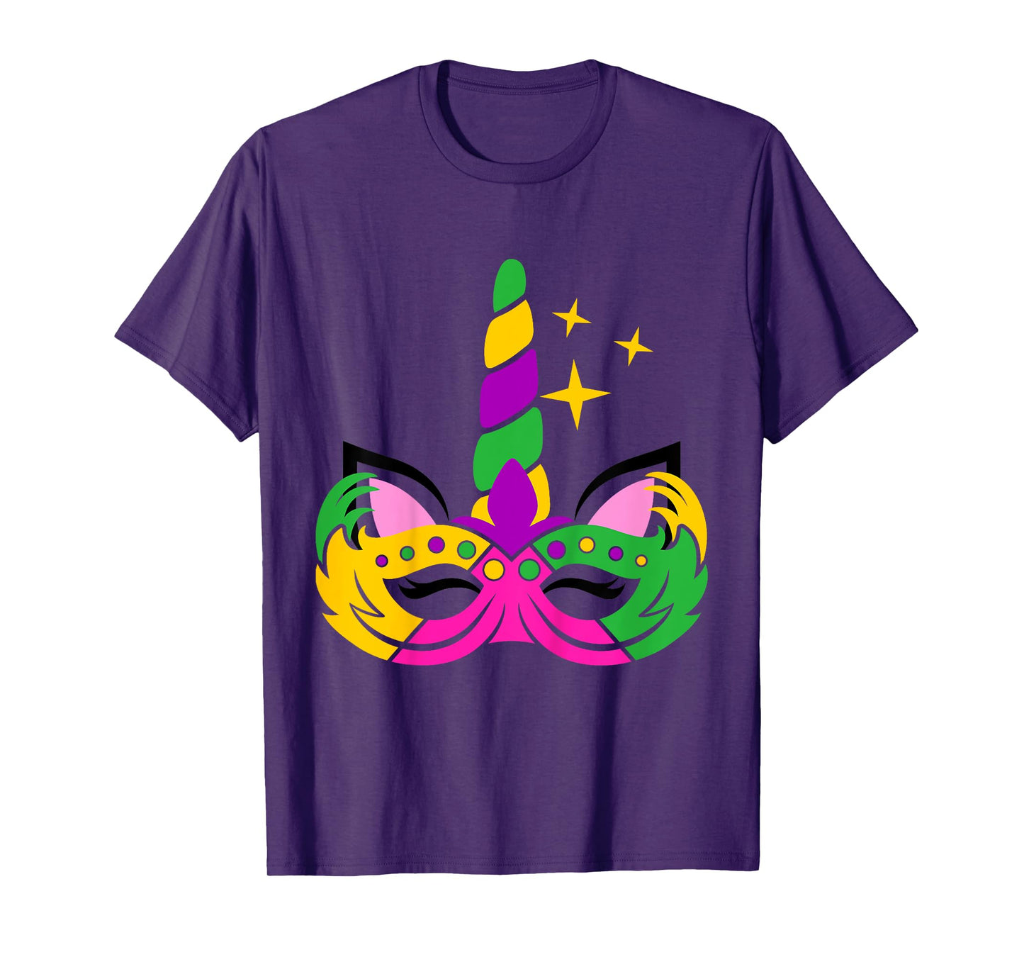 Girls Mardi Gras Unicorn for Baby and Toddler T-Shirt