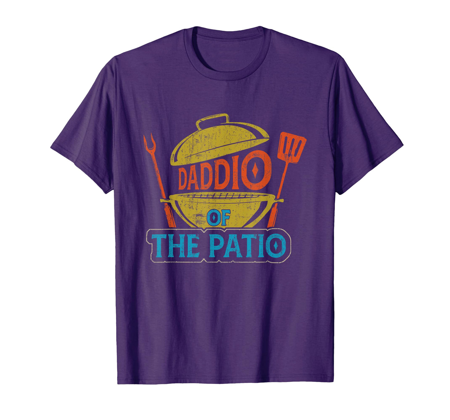 Daddio Of The Patio Vintage BBQ Grill Barbecue Father's Day T-Shirt