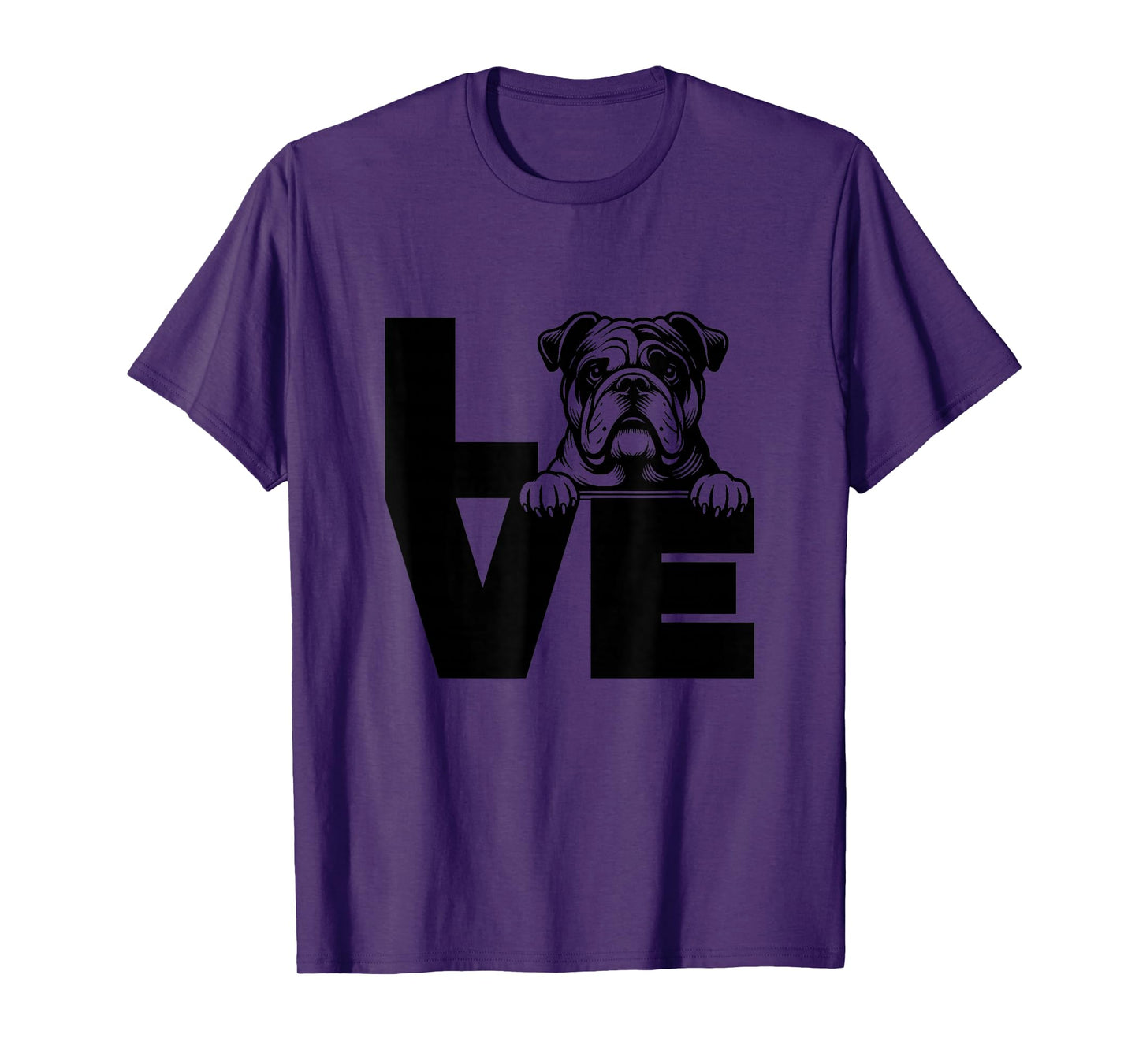 Love Bulldog Dog T-Shirt