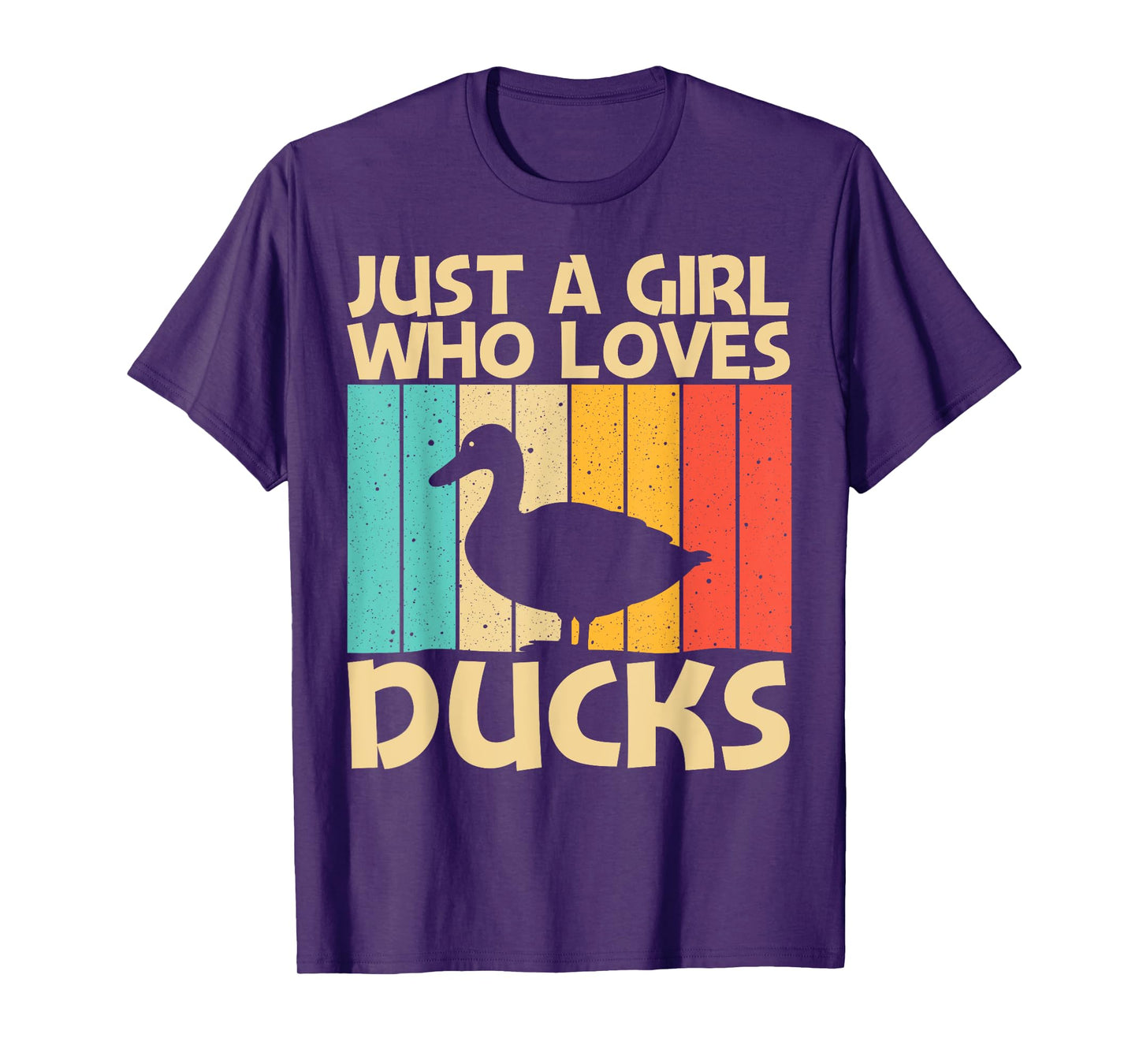 Funny Duck Design For Girls Kids Duck Farmer Hunting Lovers T-Shirt