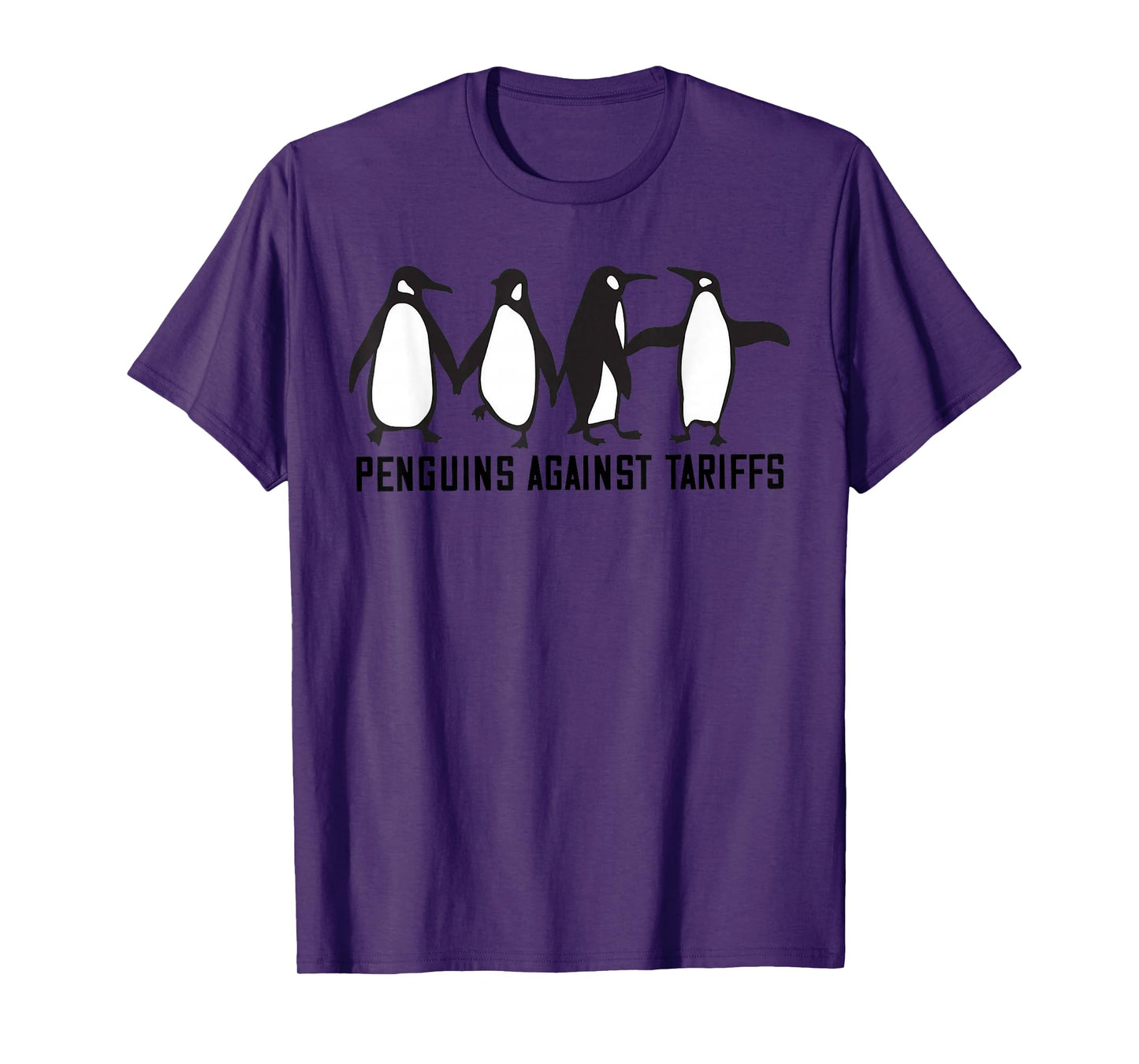 Vintage Penguins Protest Against Funny Penguins Tariffs T-Shirt