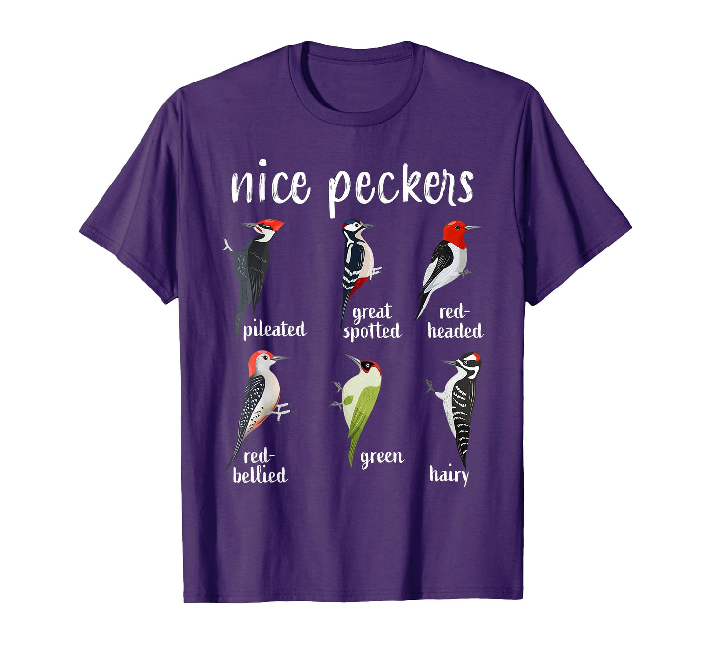 Nice Peckers Funny Birds Birdwatching Ornithology T-Shirt