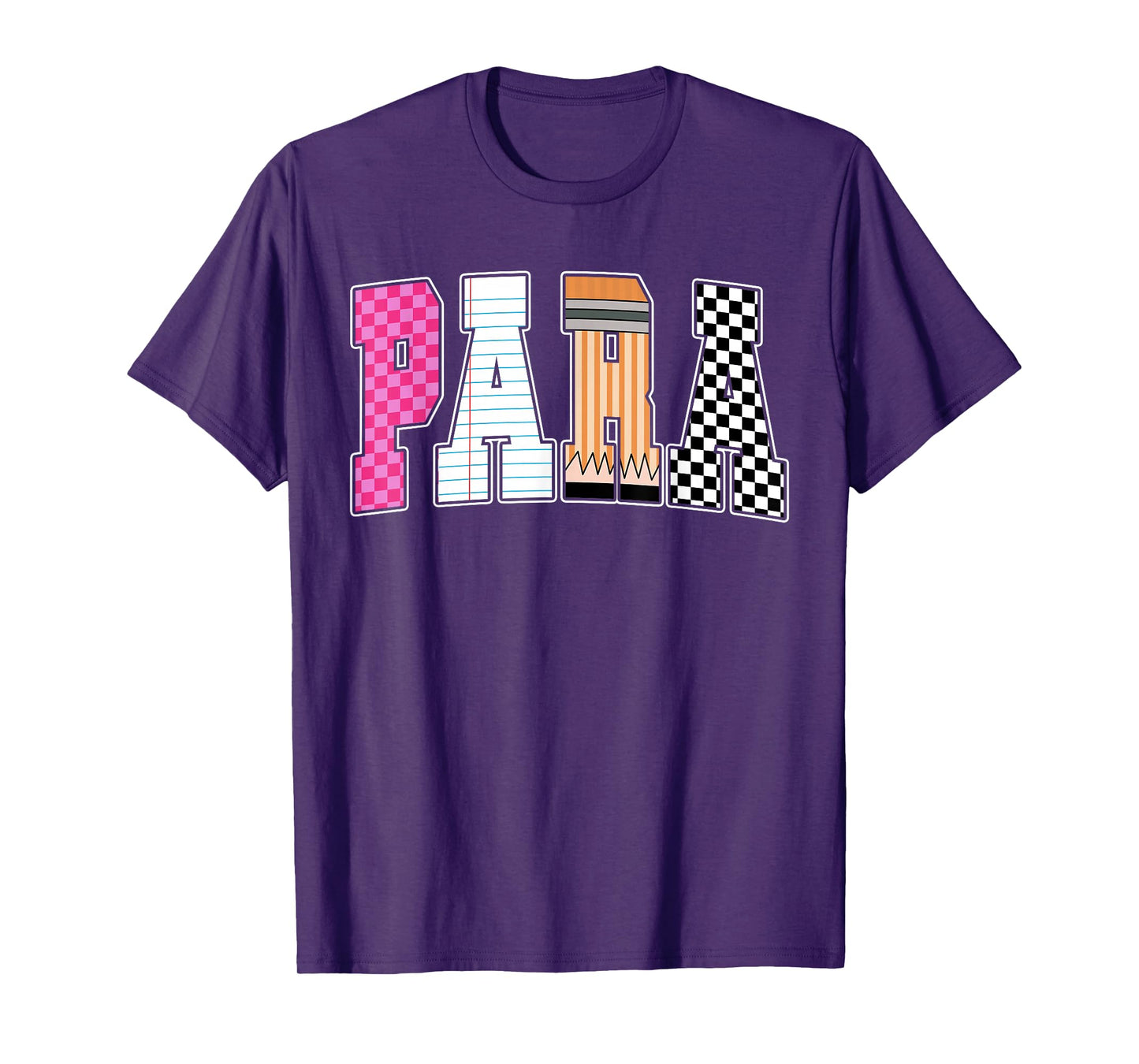 Back to School Teacher para, Preppy Checkered para Life T-Shirt