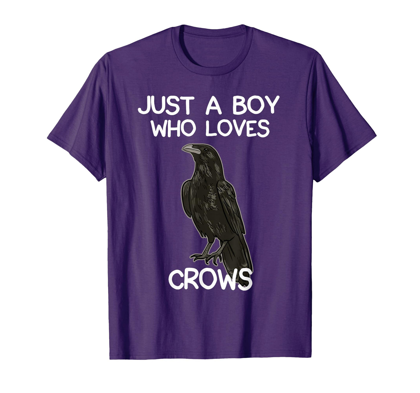 Just A Boy Who Loves Crows for Men Crow and Raven Lovers T-Shirt