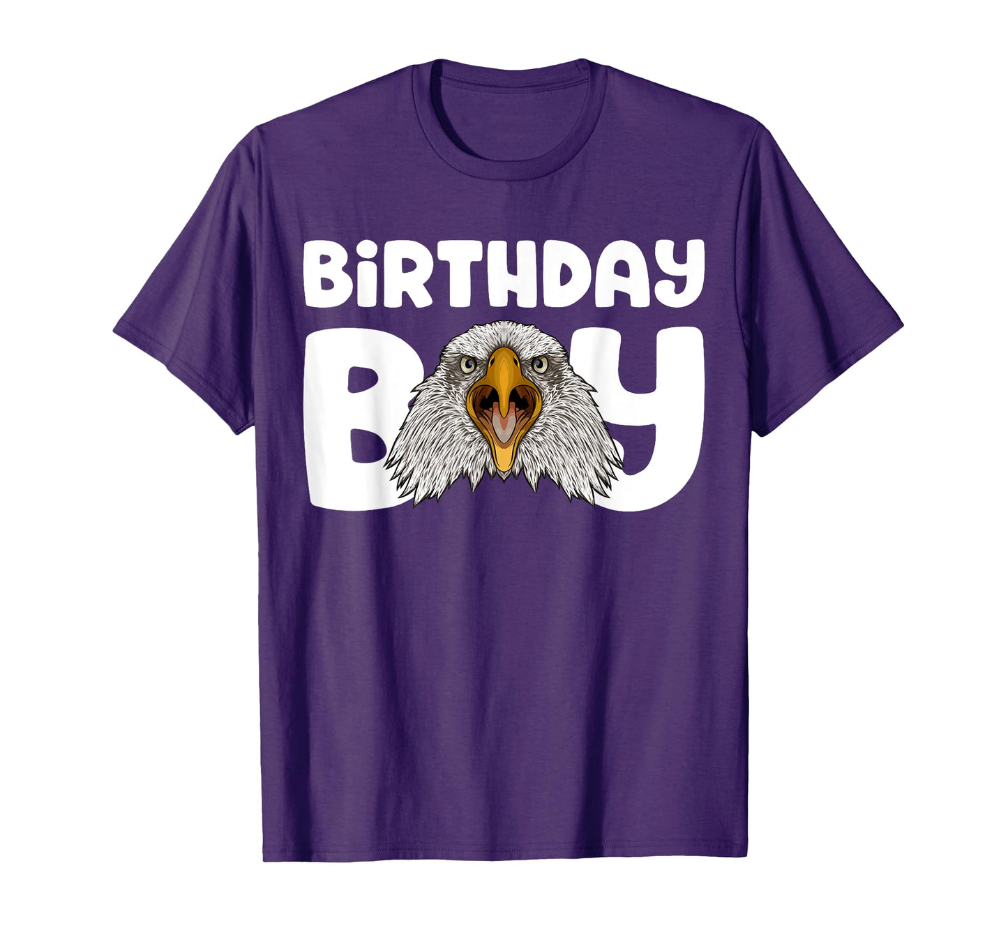 Eagle Birthday Boy Party Bird Kids Boys Bald Eagle Birthday T-Shirt