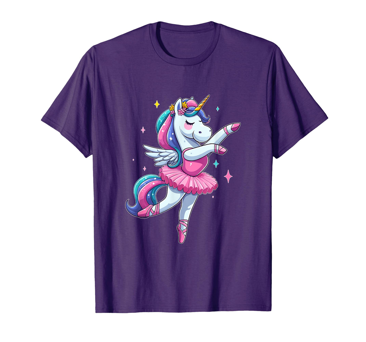 Cute Ballerina Unicorn Ballet Dance Girl T-Shirt