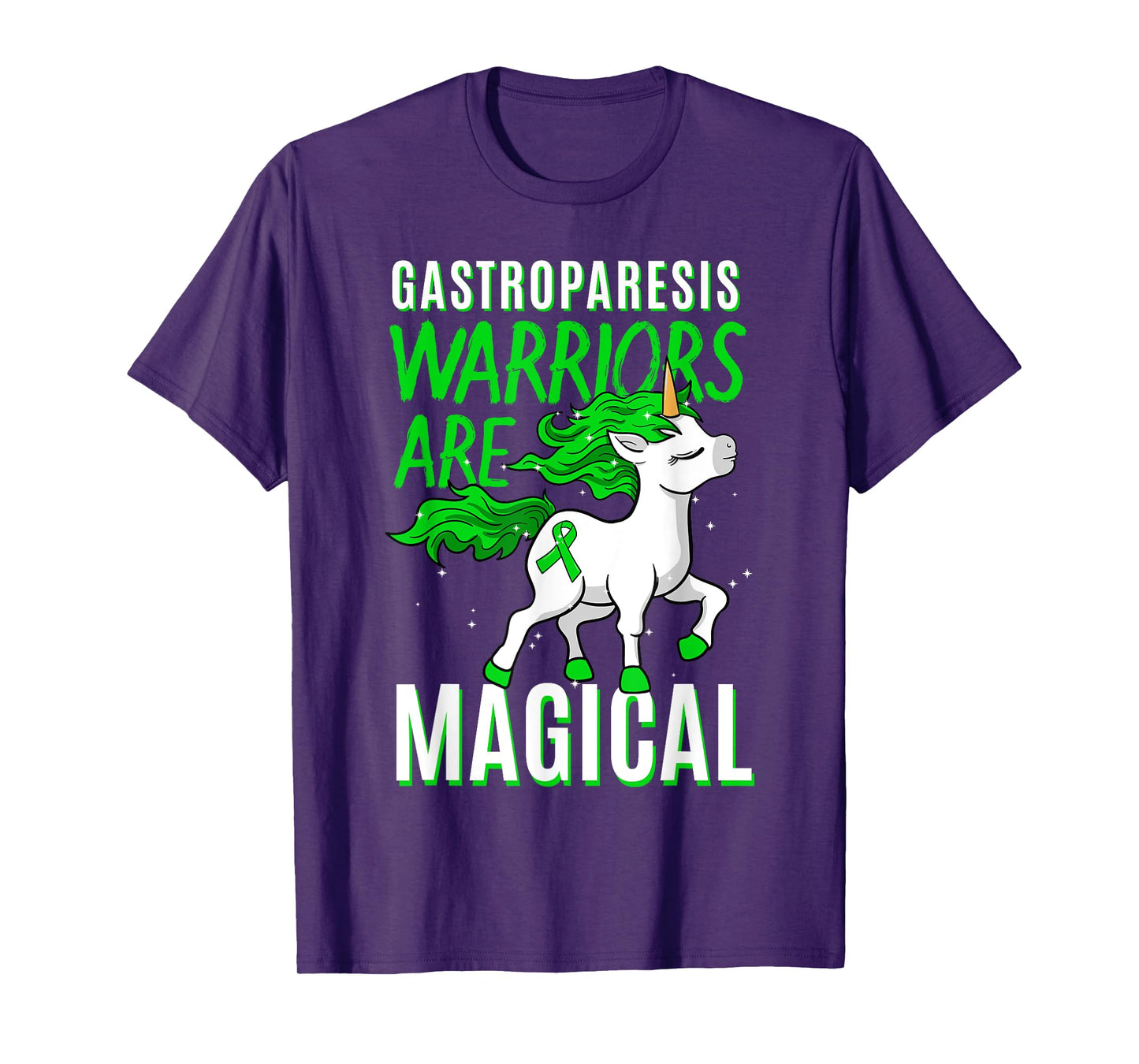 Gastroparesis Awareness Stomach Paralysis Unicorn Lover Gift T-Shirt