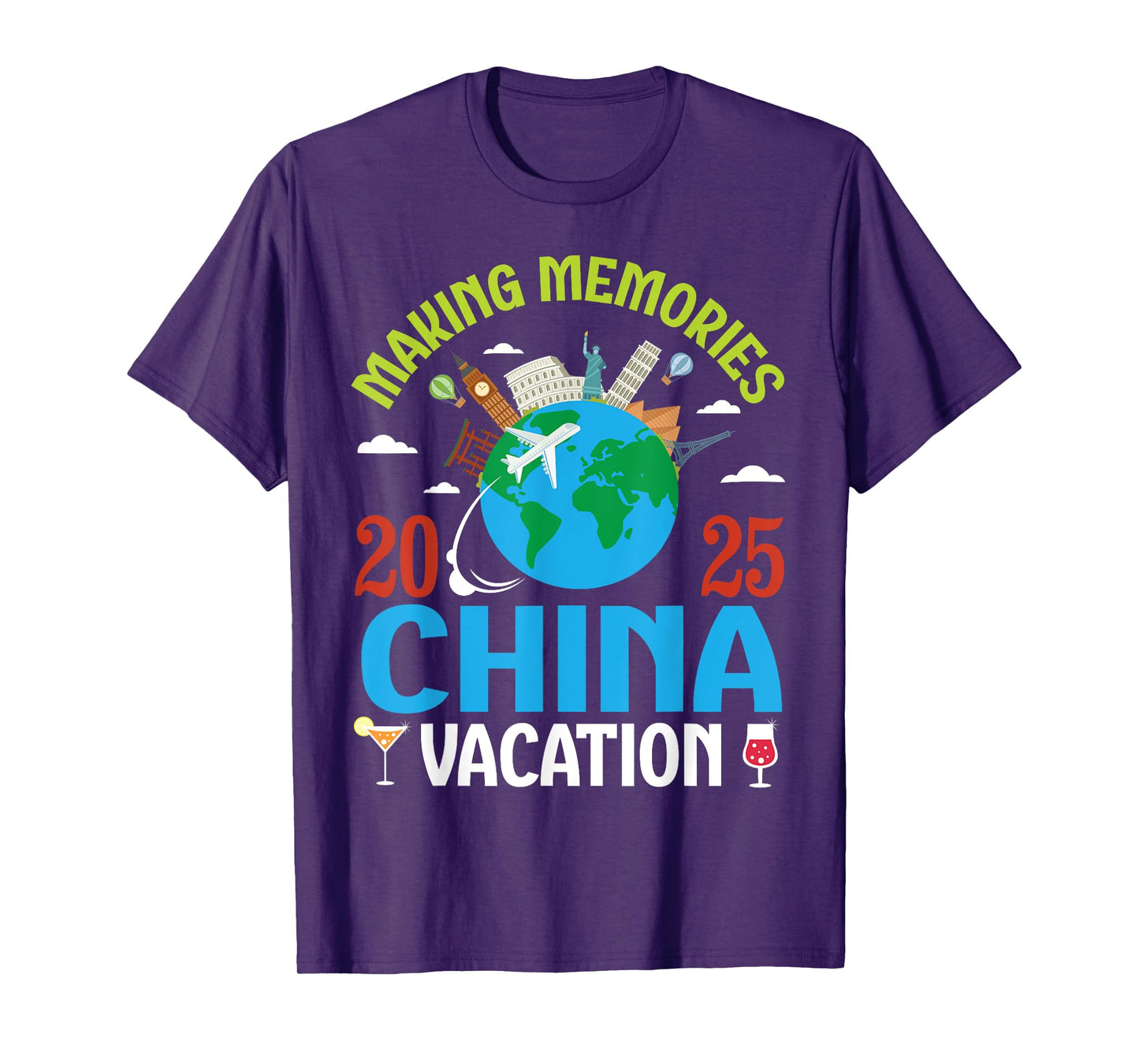 Making Memories in China Vacation 2025 Travel Couple Family T-Shirt