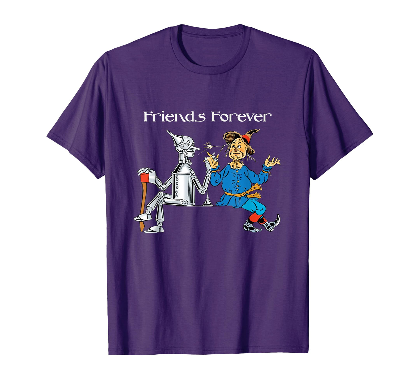 Fun T-shirt Tee shirt Friends Forever Wizard of Oz Scarecrow T-Shirt