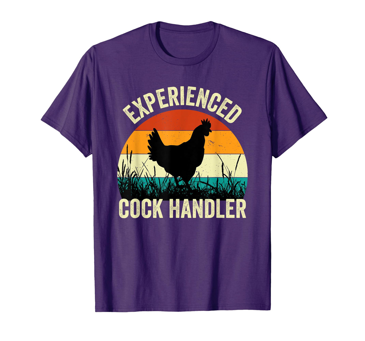 Experienced Cock Handler Funny Chicken Farmer Pun T-Shirt