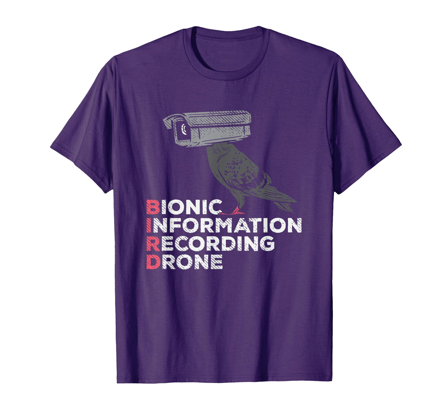 Funny Conspiracy Theories Pigeons are not real, conspiracy theory T-Shirt for Men, Black, Small, Short Sleeve, Classic Fit