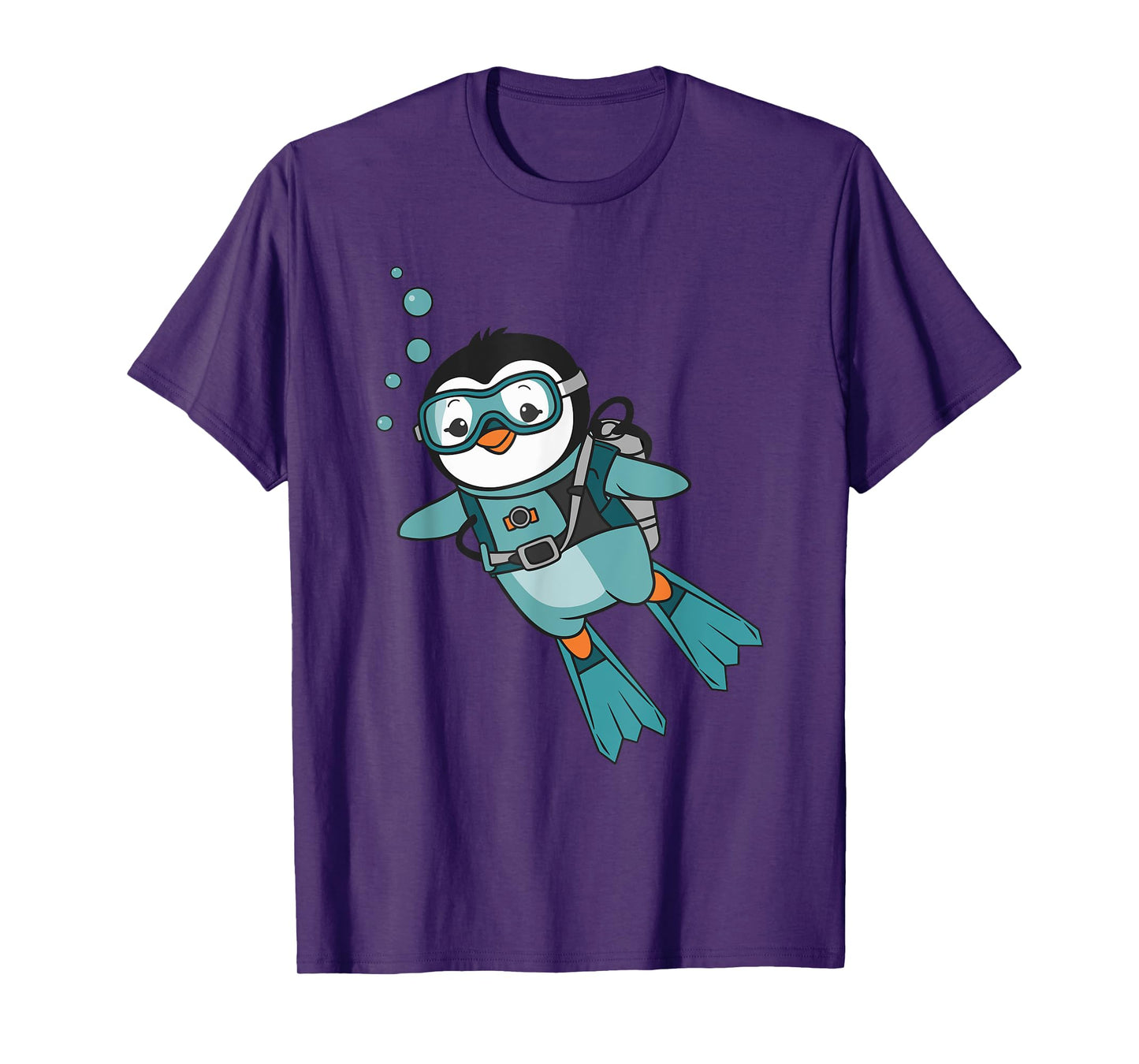 Cute Scuba Diving Penguin T-Shirt
