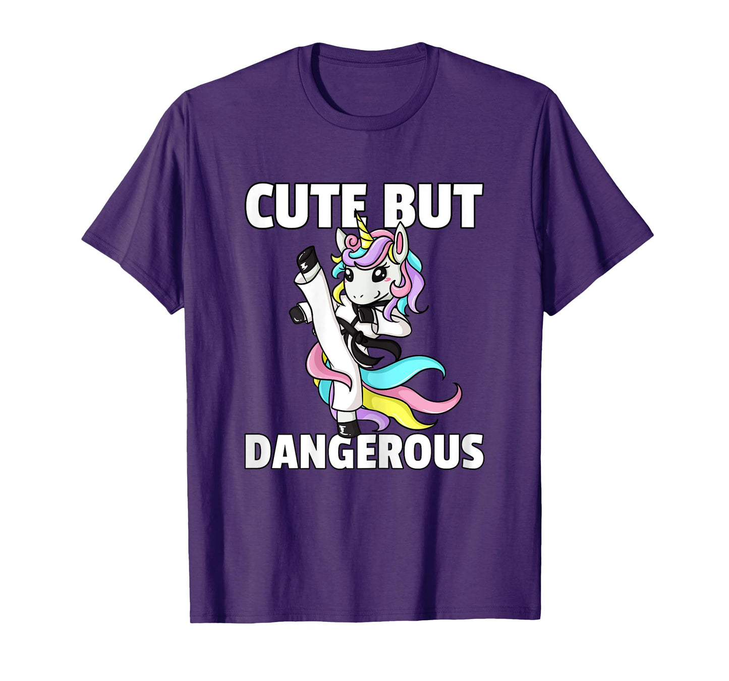 Unicorn Karate Gift Girl Taekwondo Jiu Jitsu MMA BJJ T-Shirt
