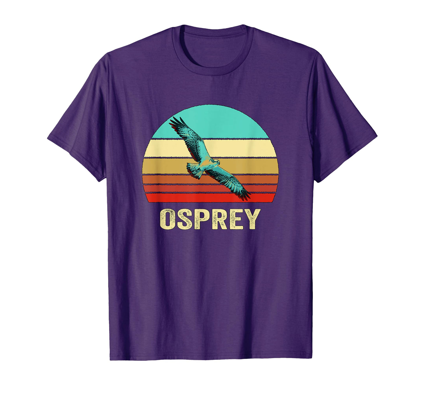Vintage Retro Style Sunset Osprey T-Shirt