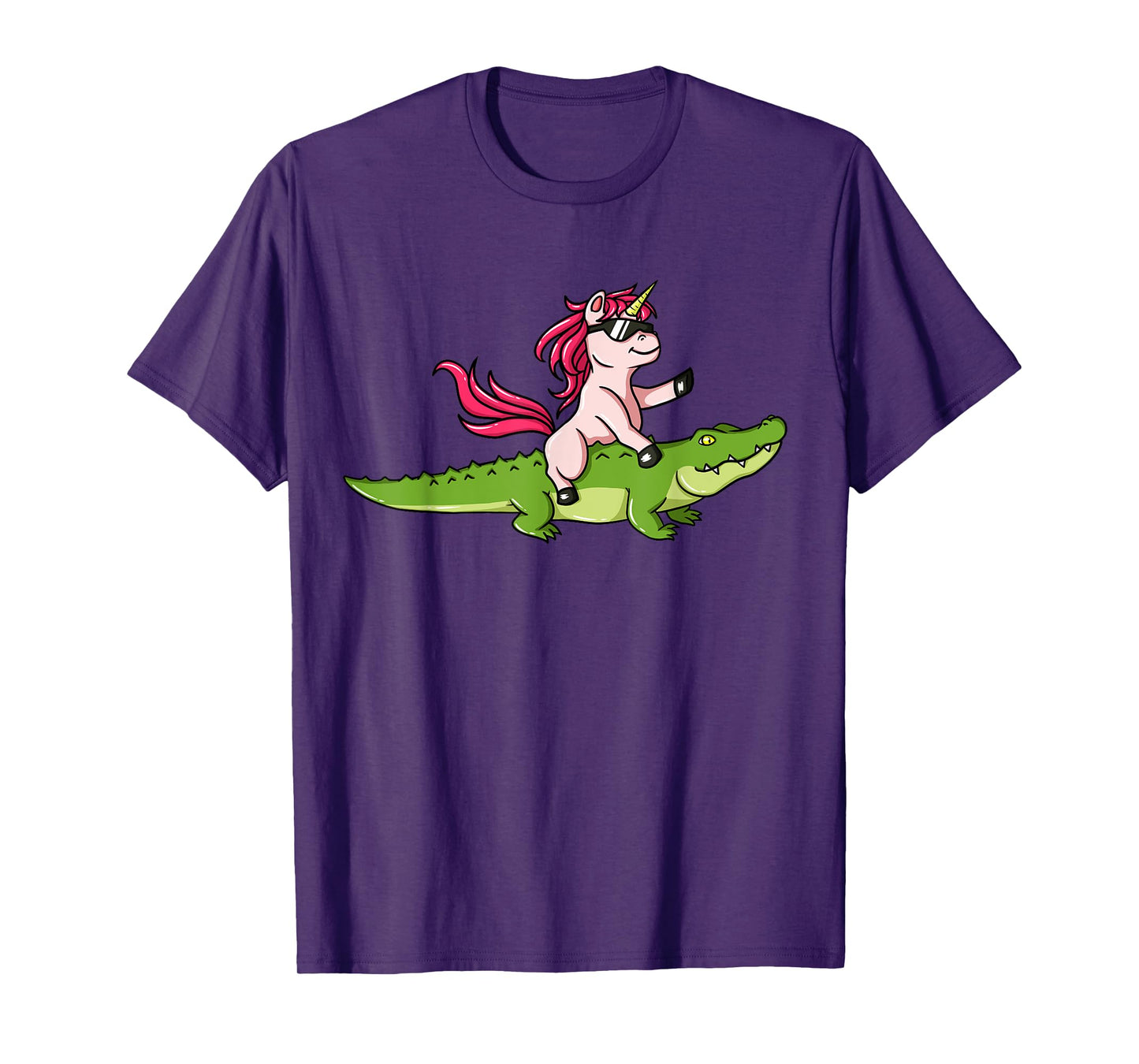 Alligator Unicorn Crocodile Gator Reptile Men Boys T-Shirt