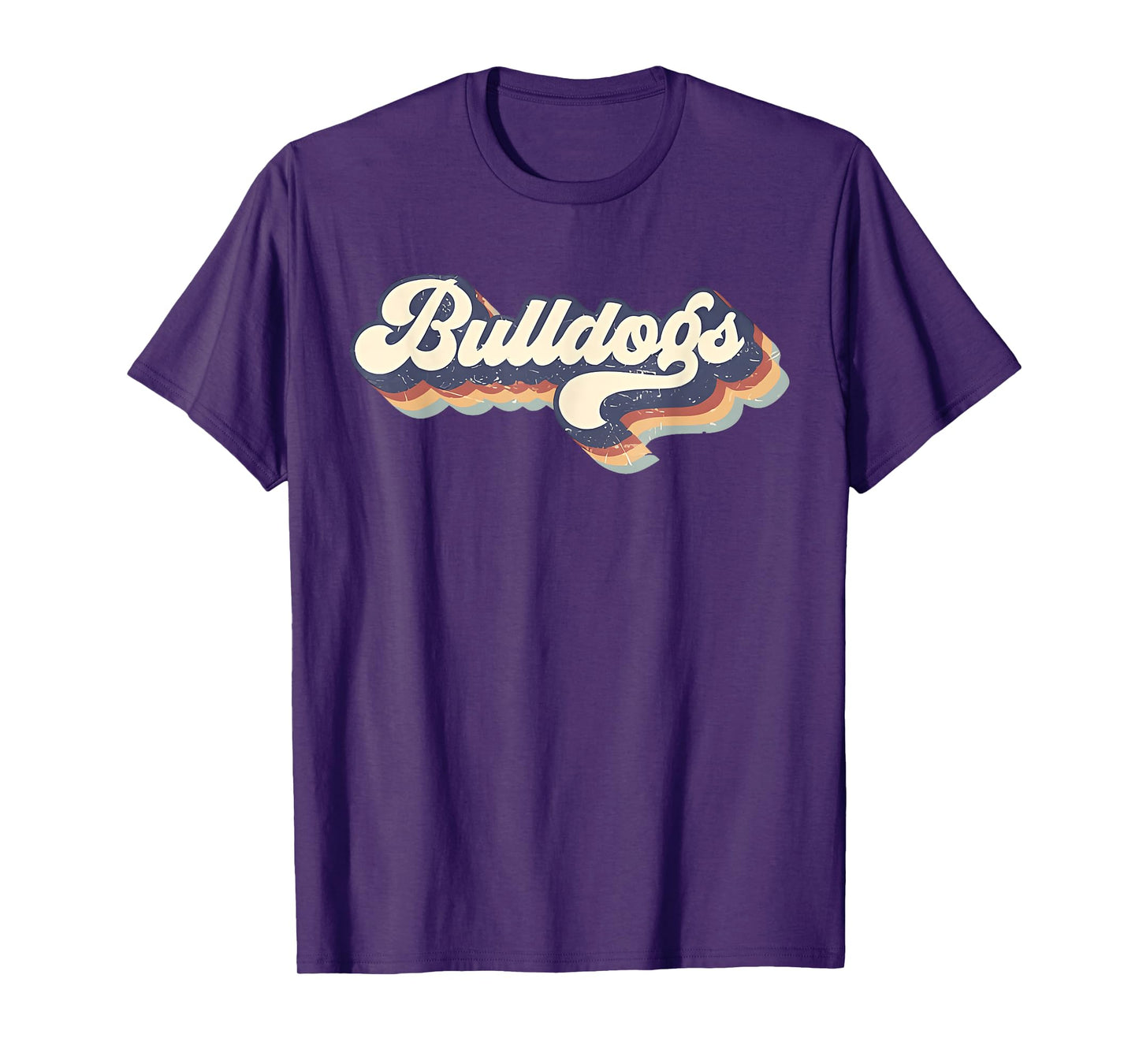 Bulldogs Mascot Retro Back to School Team Spirit T-Shirt