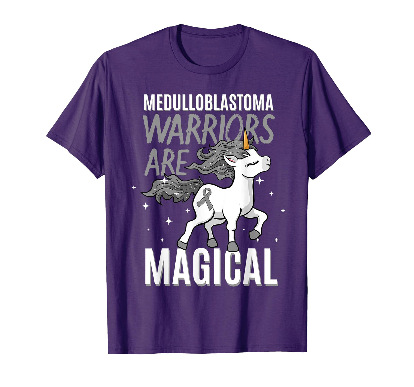 Warriors Are Magical Medulloblastoma Brain Cancer Awareness T-Shirt