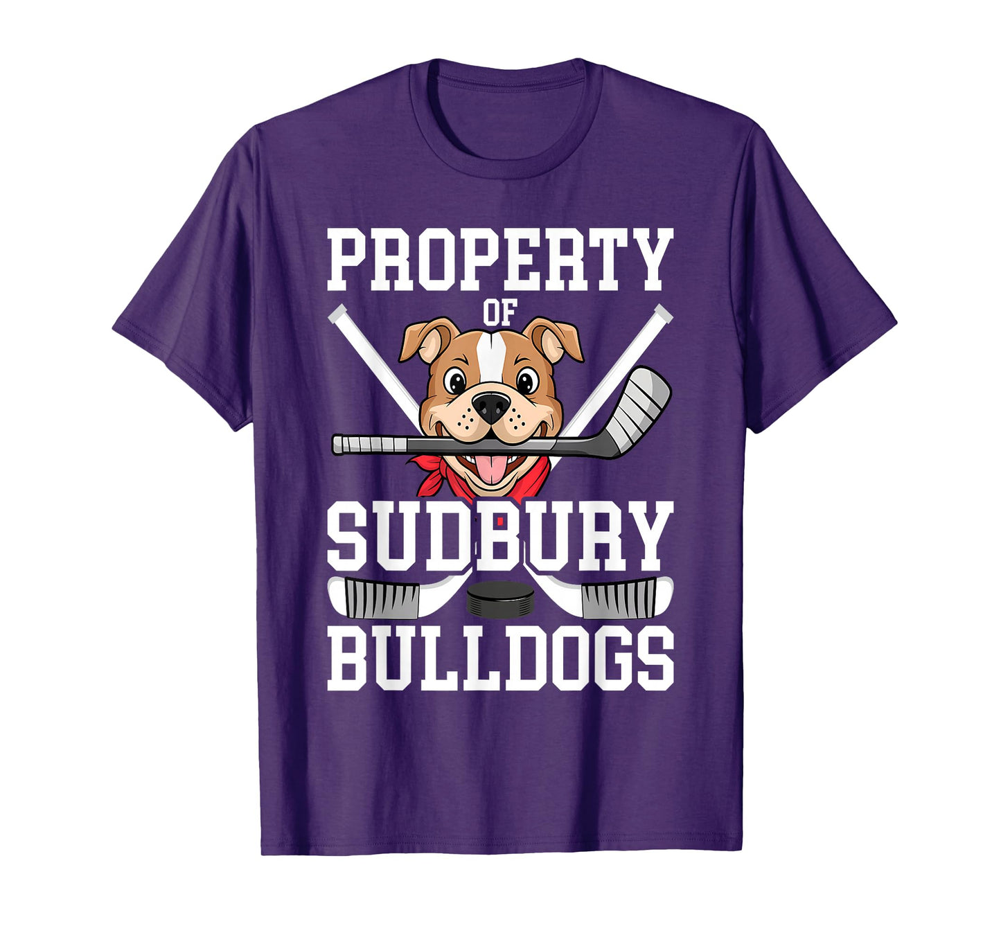Men Women Property of Sudbury Bulldog Funny T-Shirt
