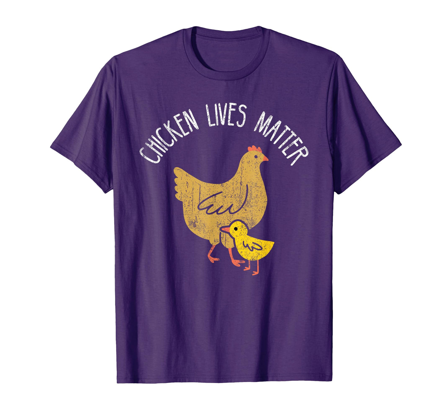 Chicken lives matter cute chicken mom with baby vintage look T-Shirt