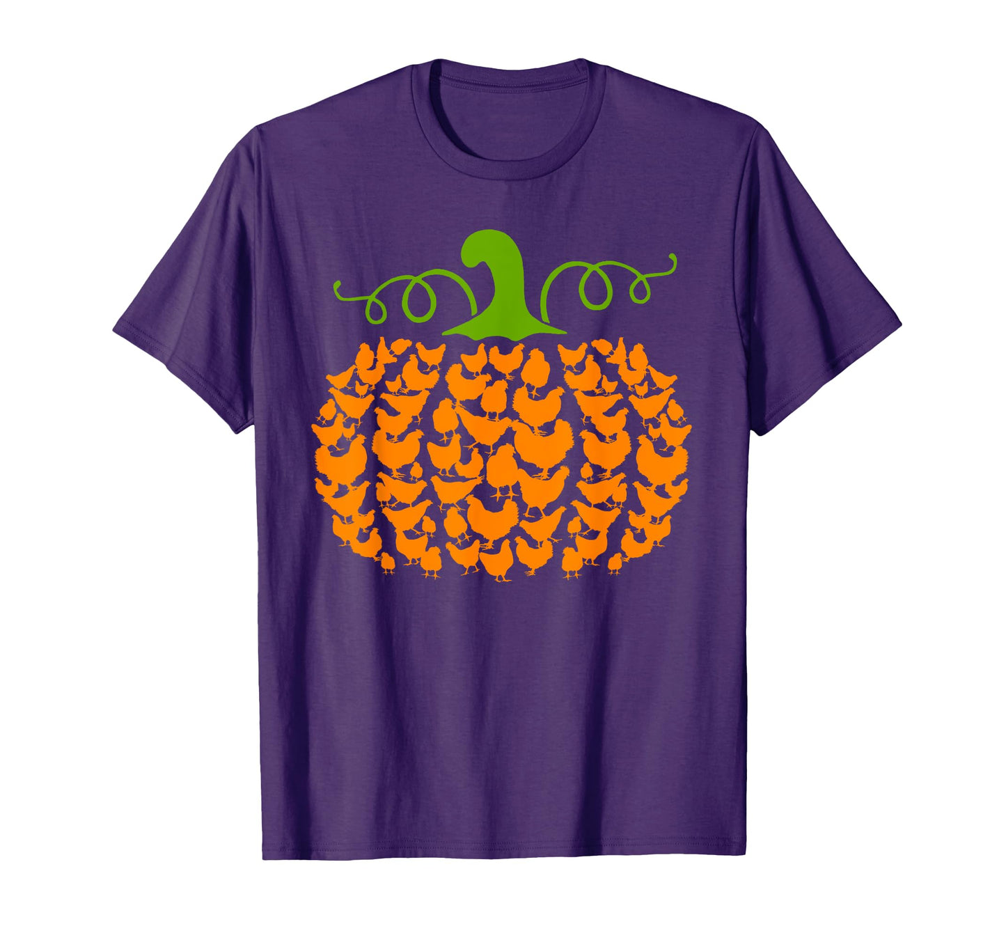 Pumpkin Chickens Lover Halloween Costume Girls Women T-Shirt