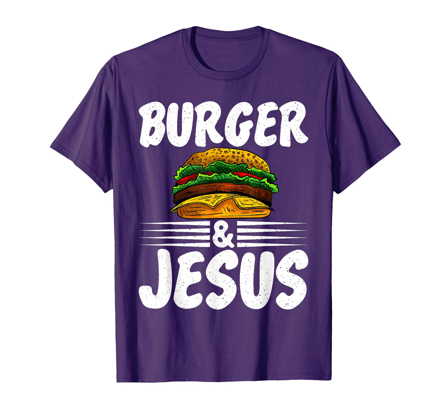 Hamburger Cheeseburger Burger and Jesus Fast Food T-Shirt