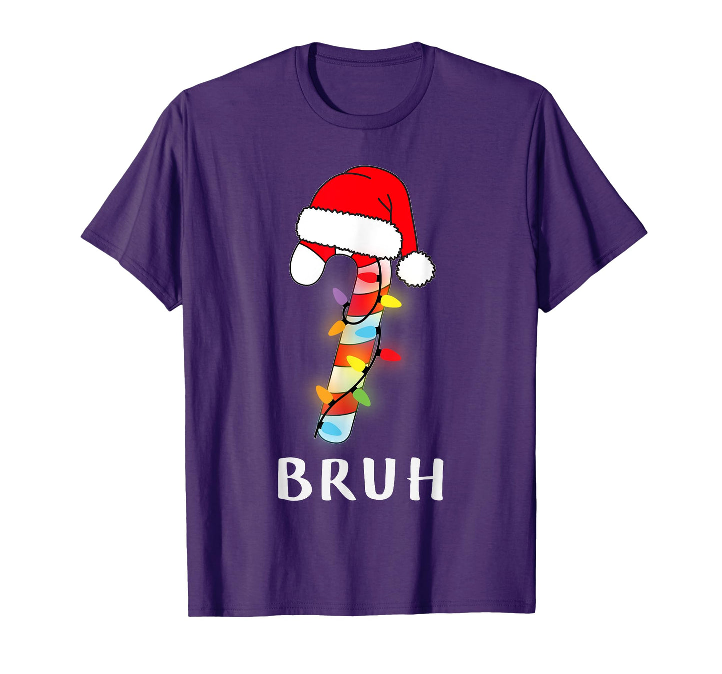 Christmas Candy Cane Crew Bruh, Boy Girl T-Shirt