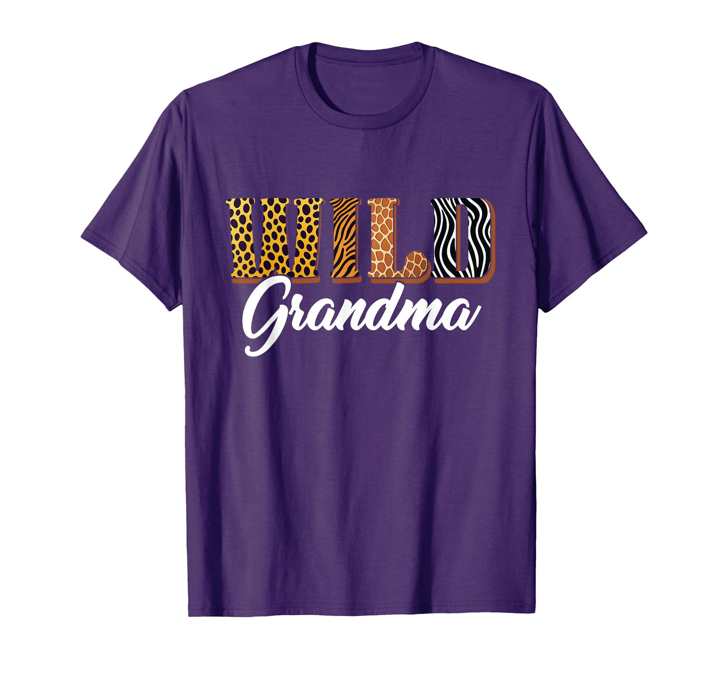Wild Grandma Safari Jungle Animal Birthday Matching Family T-Shirt