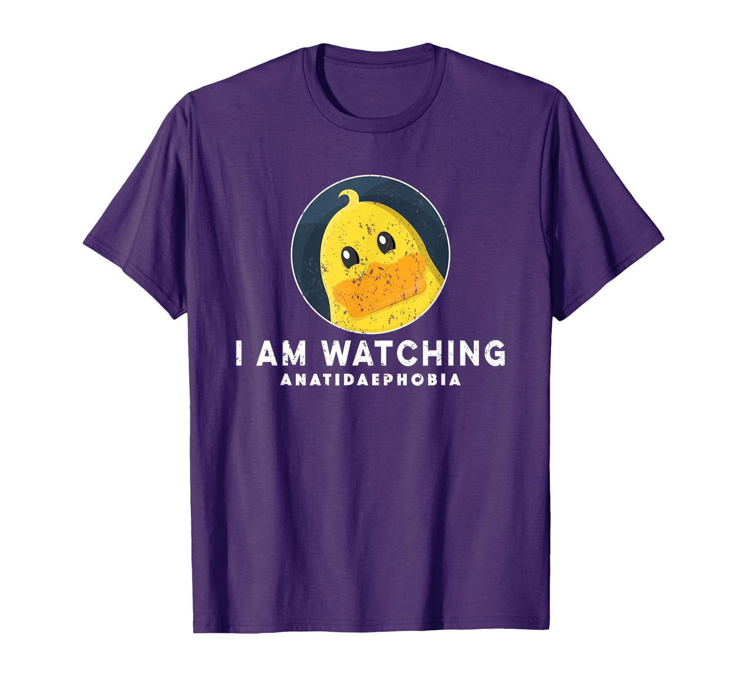 Fear of Ducks Funny Anatidaephobia I'm Watching Funny Ducks T-Shirt