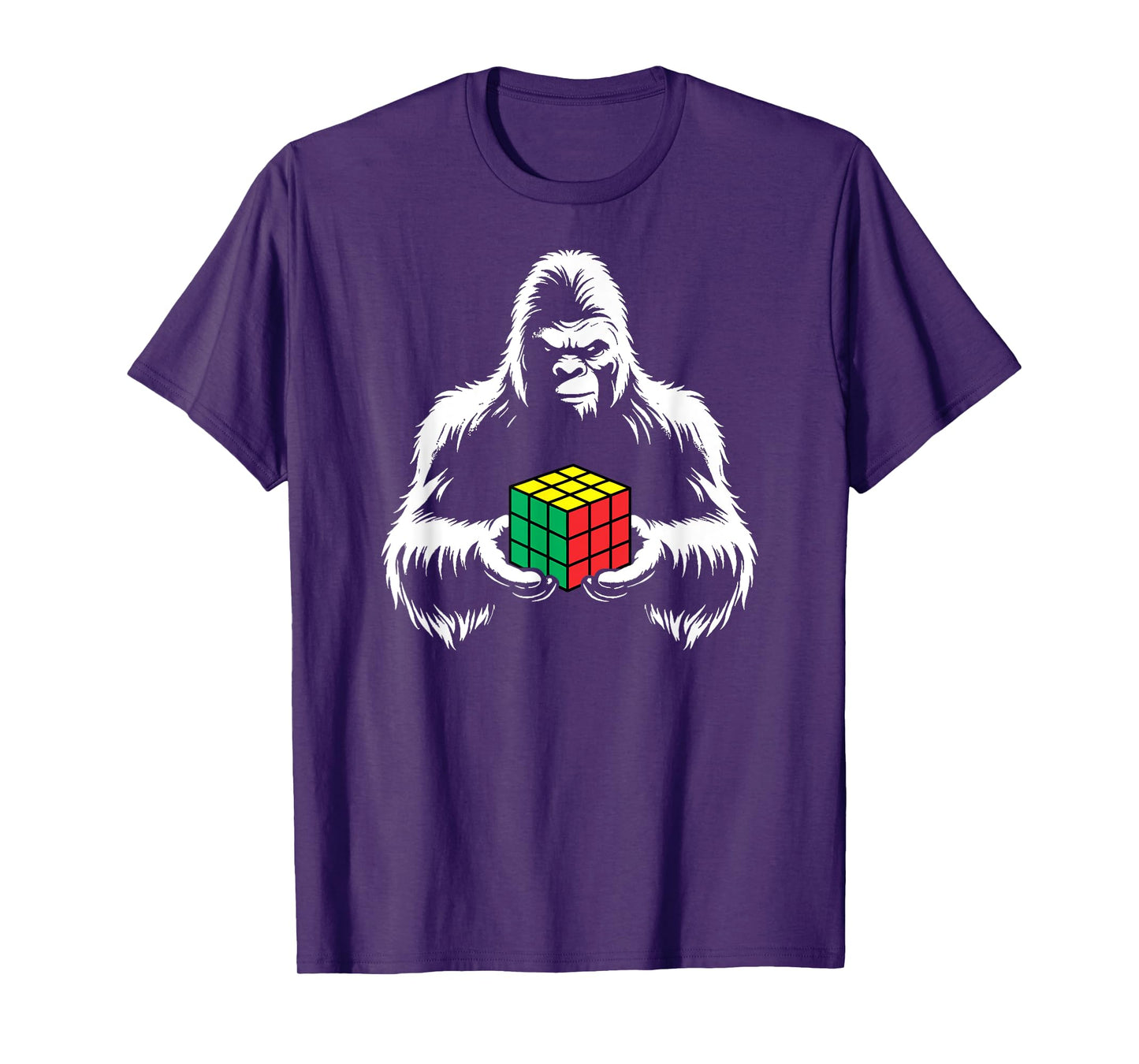 Competitive Puzzle Cube Sasquatch Bigfoot Speed Cubing T-Shirt