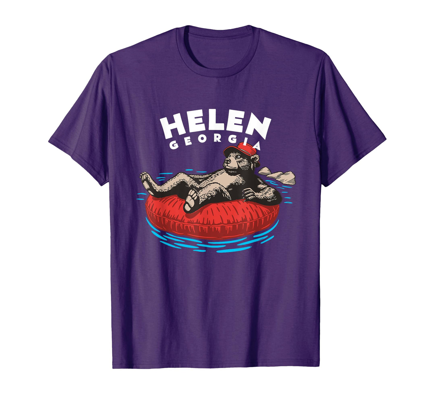 Helen Georgia Chattahoochee River Tubing Bear GA Vacation T-Shirt
