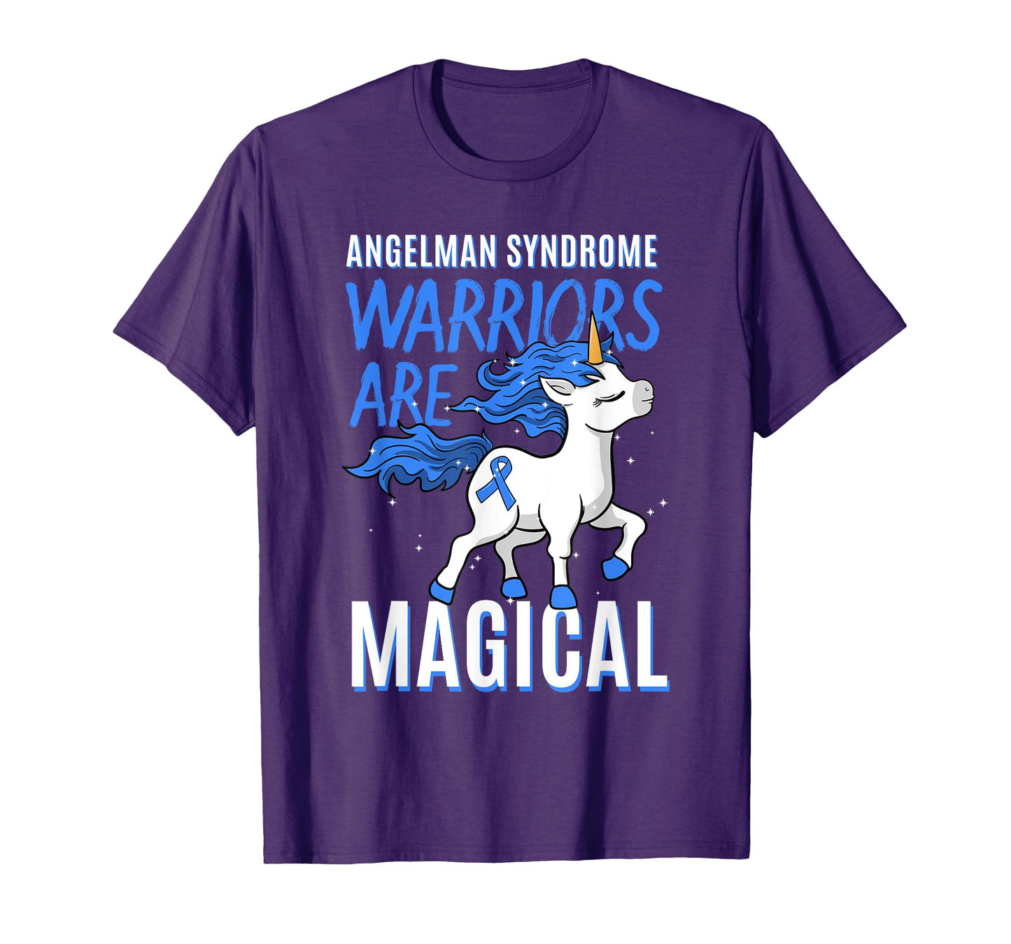 Angelman Syndrome Warrior Happy Puppet Unicorn Lover Gift T-Shirt