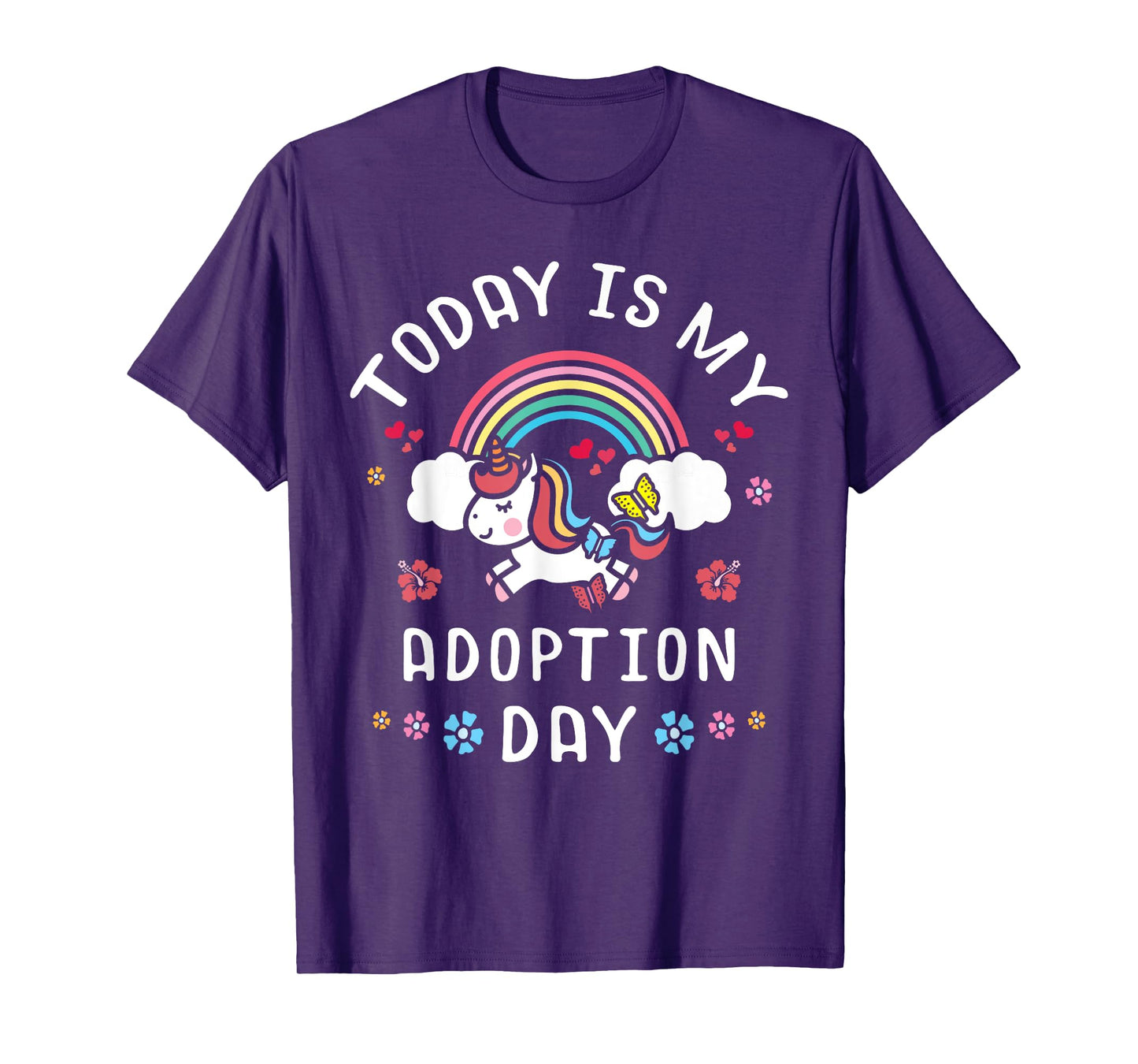Today Is My Adoption Day Officially Adopted Magical Unicorn T-Shirt