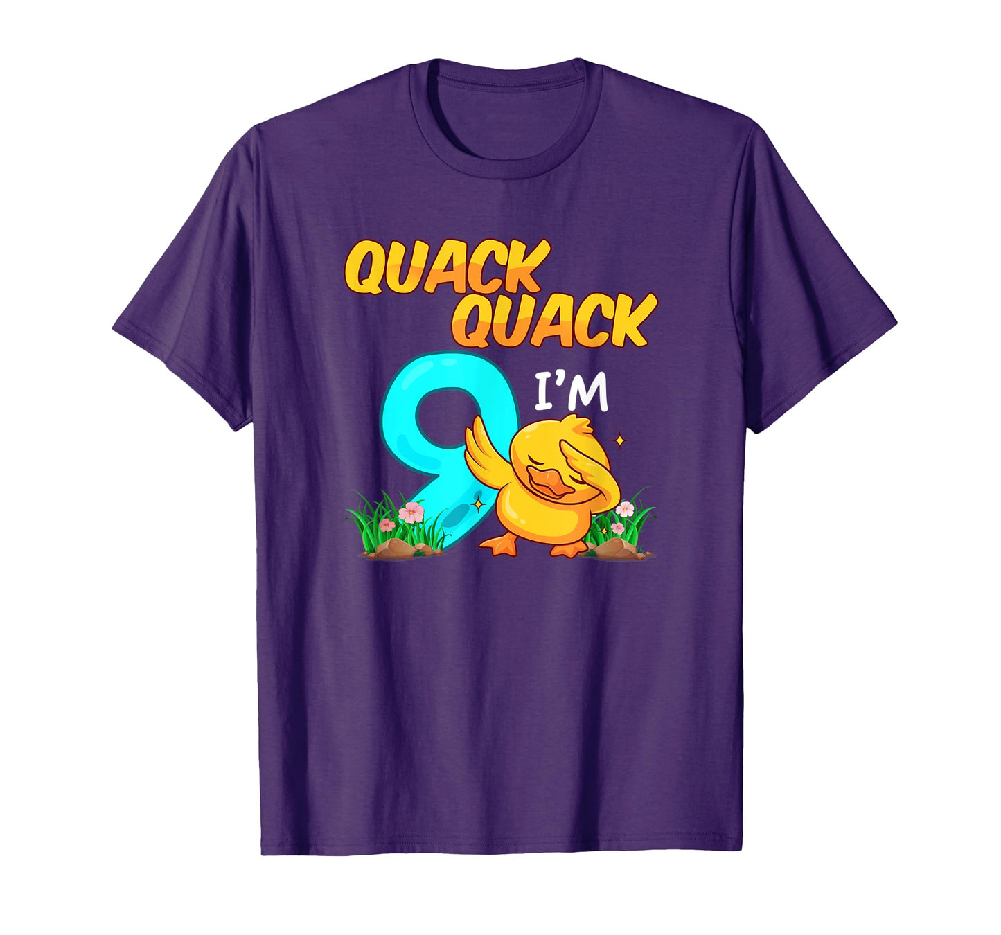 9 Year Old Gifts Boys Girls Teens Dabbing Duck 9th Birthday T-Shirt