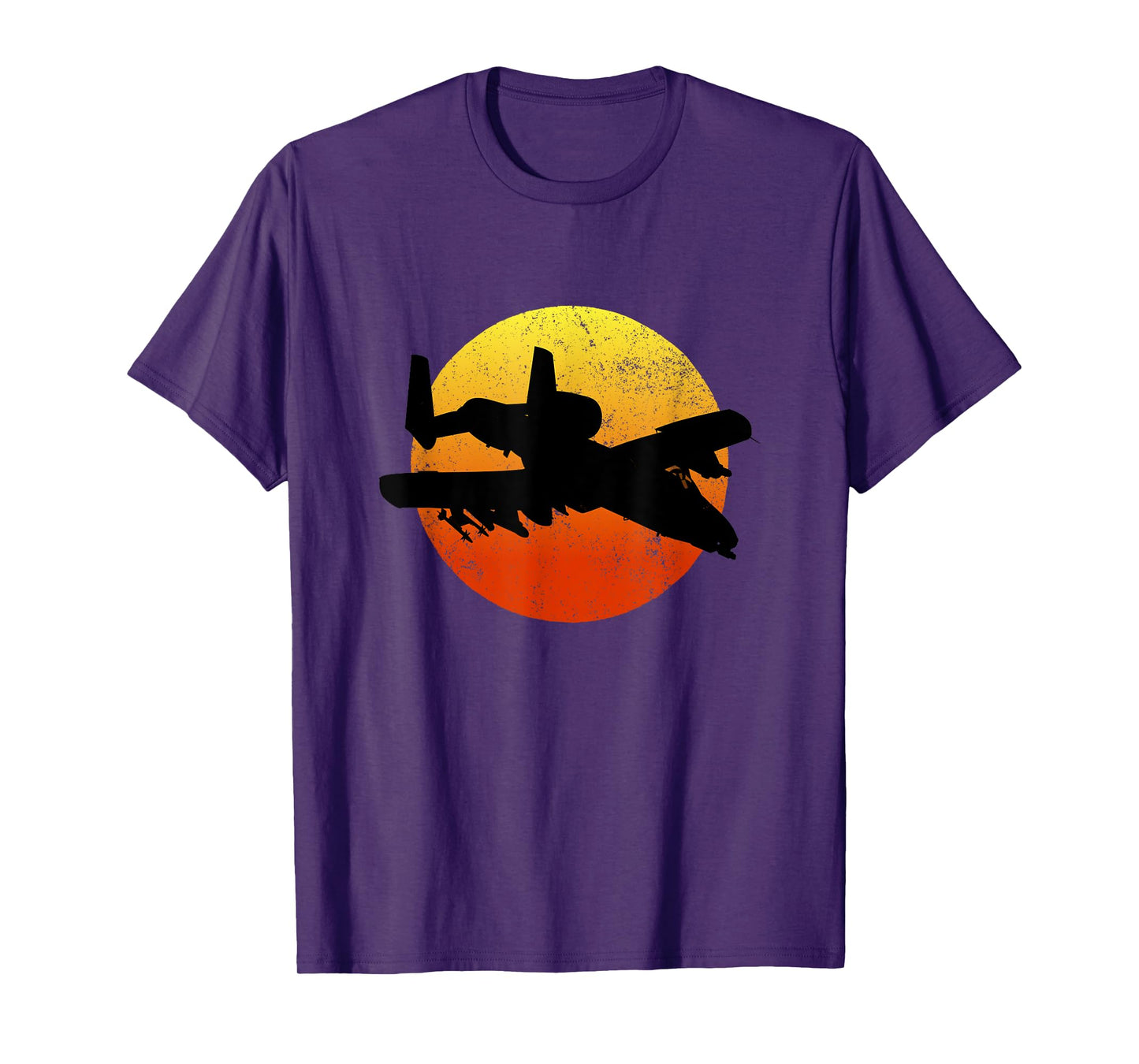 A-10 Warthog Silhouette Sunset Thunderbird Tank Buster A10 T-Shirt